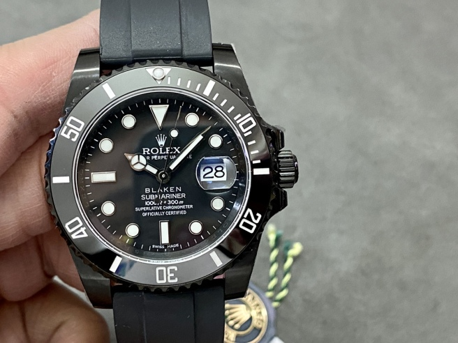 [2026 Mirror Grade]Rolex Blaken Submariner 116610 Black Dial DLC 40mm Men's Watch