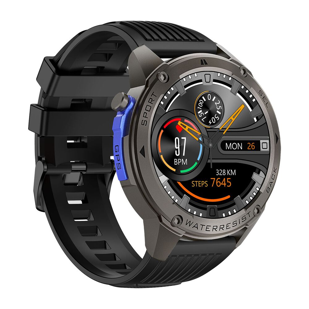 TRACER Smartwatch Tracer GP-Fit2, 1,43'', wodoodporny, 2 paski, czarny, granatowy