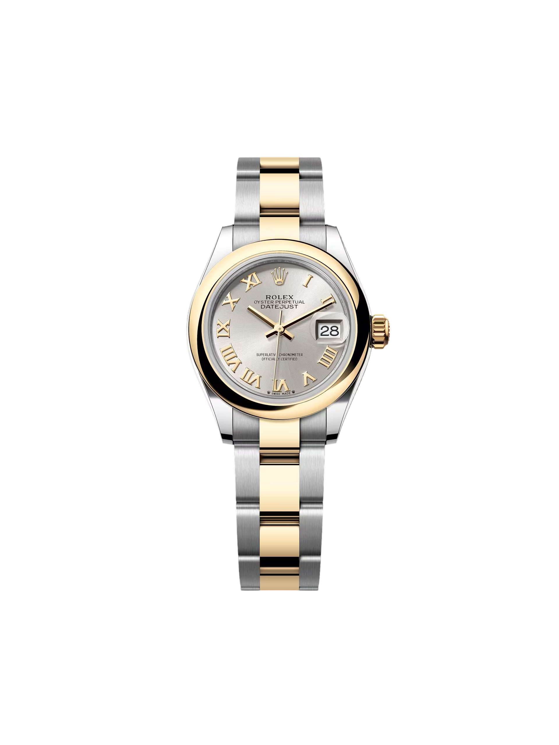 [2026 Mirror Grade]RLX Lady-Datejust 28mm  279163 Silver Roman Dial Oyster Bracelet