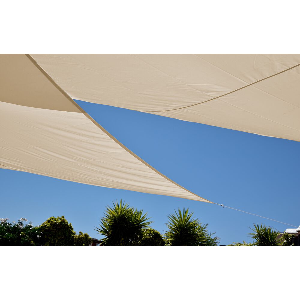 DECOTEAM Żagiel ogrodowy przeciwsłoneczny DecoTeam, trójkąt, 2 x 3 x 4 m, beżowy