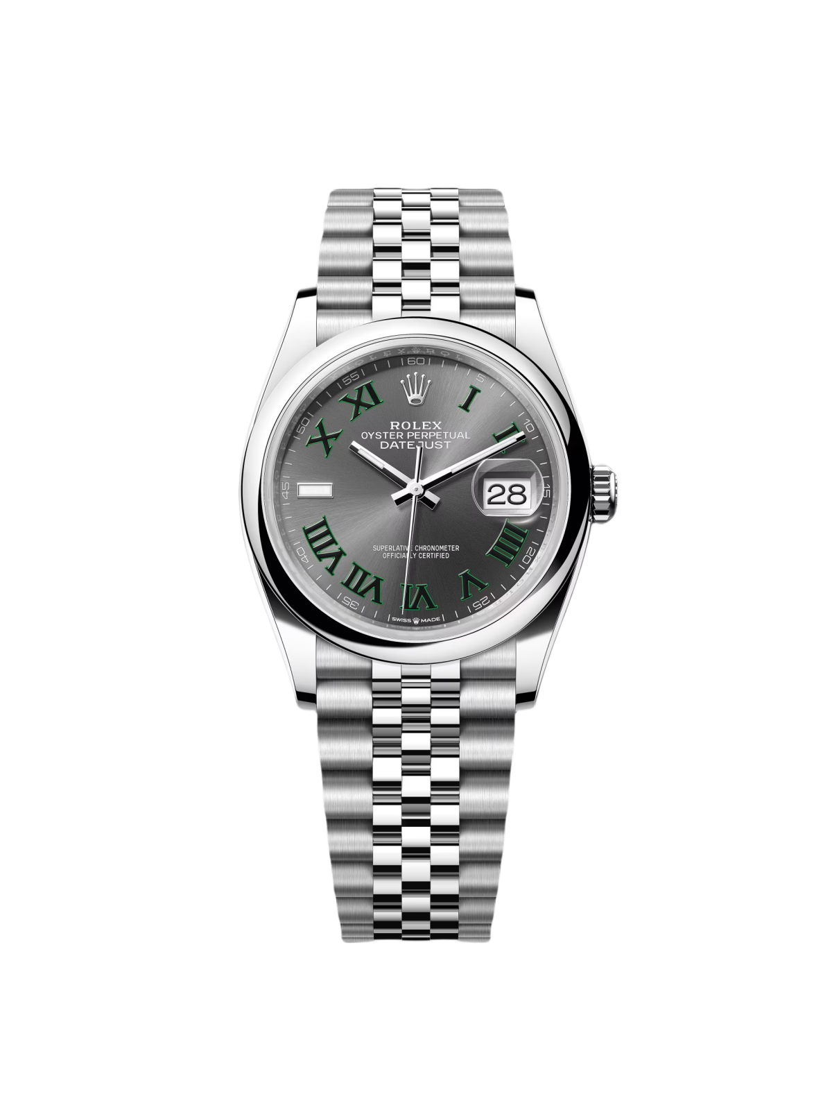 [2026 Mirror Grade]RLX  Datejust 36mm 126200 Oyster Perpetual Wimbledon Dial Jubilee Stainless Steel