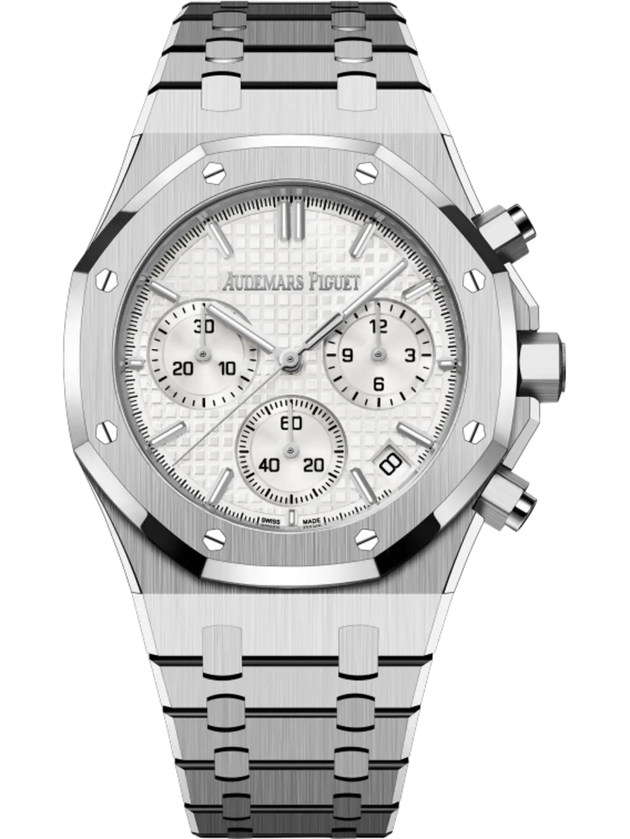 [2026 Mirror Grade]Audemars Piguet ROYAL OAK Silver-Toned Dial CHRONOGRAPH 41mm 26240ST.OO.132ST.03