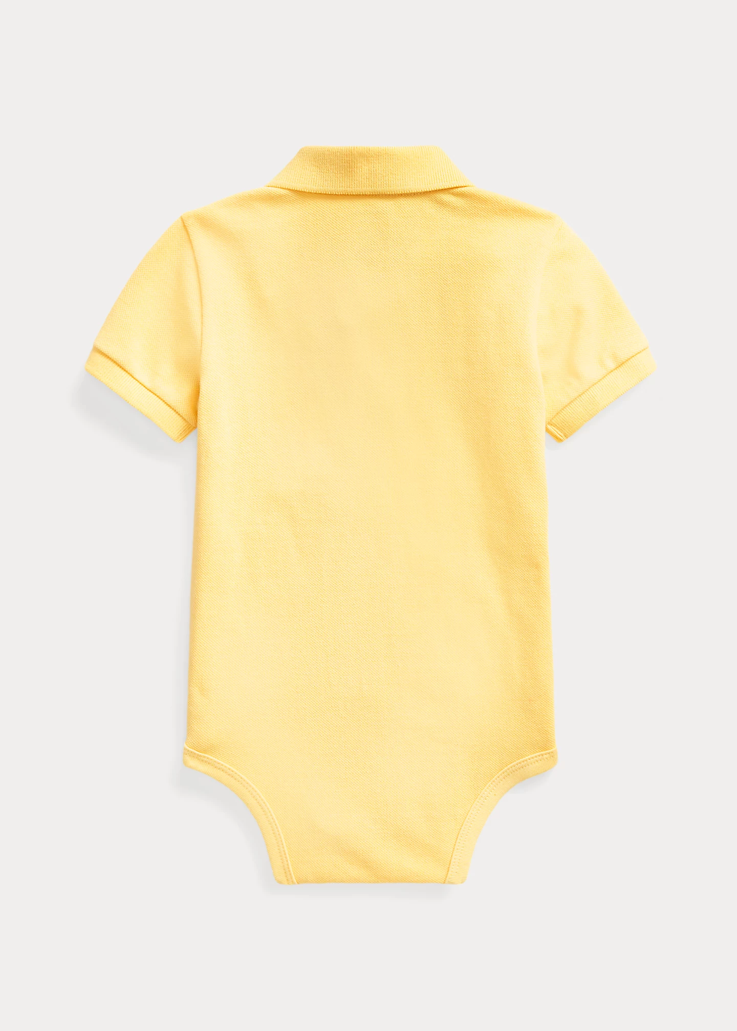 Cotton Mesh Polo Bodysuit