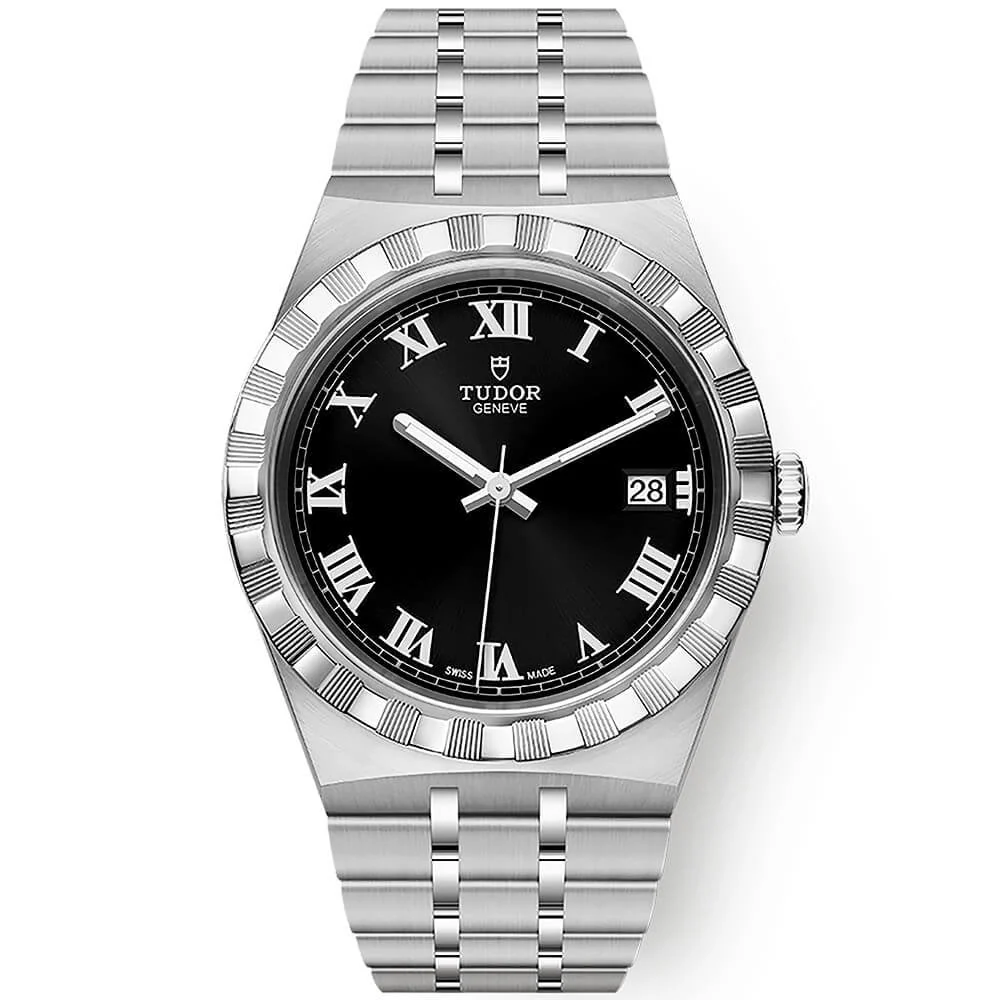 [2026 Mirror Grade]TUDOR Royal 38mm Black Roman Dial Automatic Bracelet Watch M28500-0003