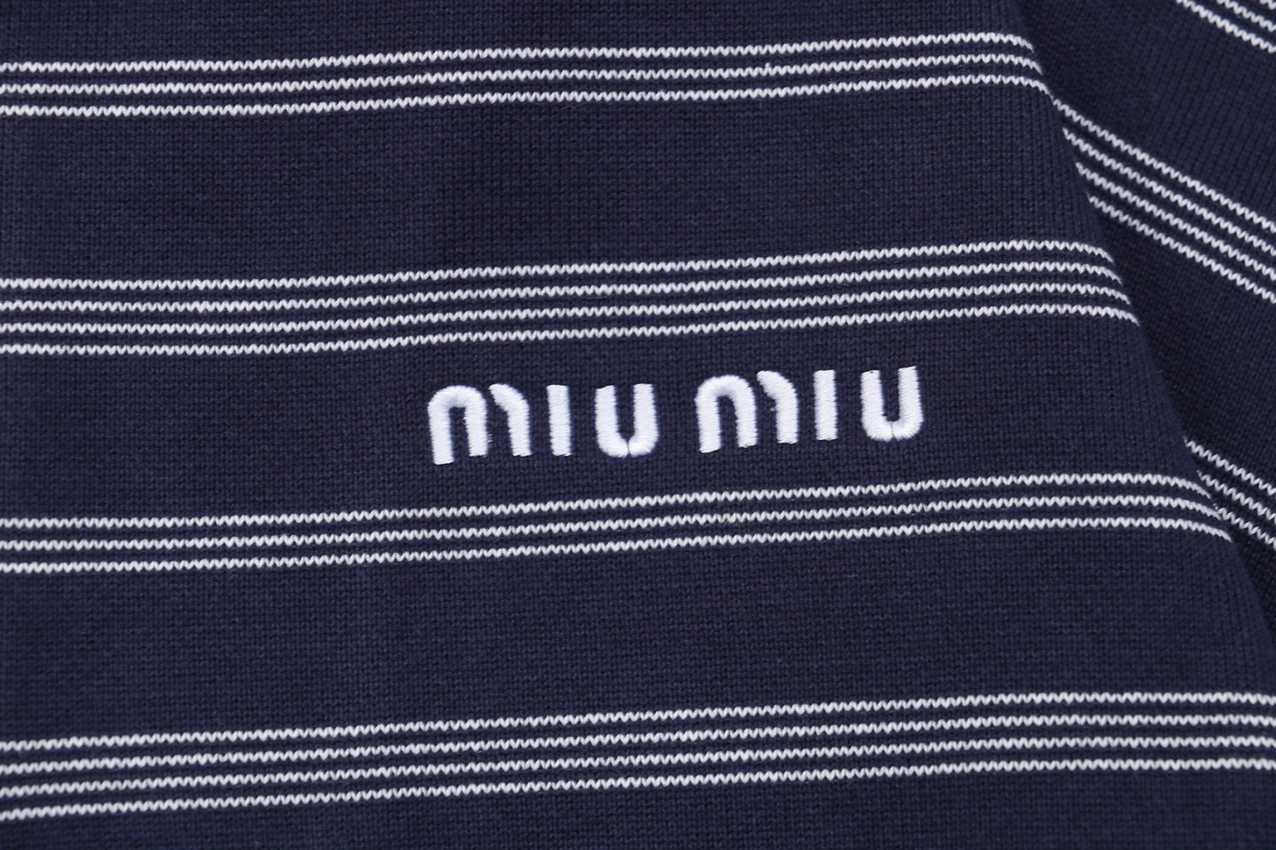 MM Striped Quarter-Zip Polo Sweatshirt