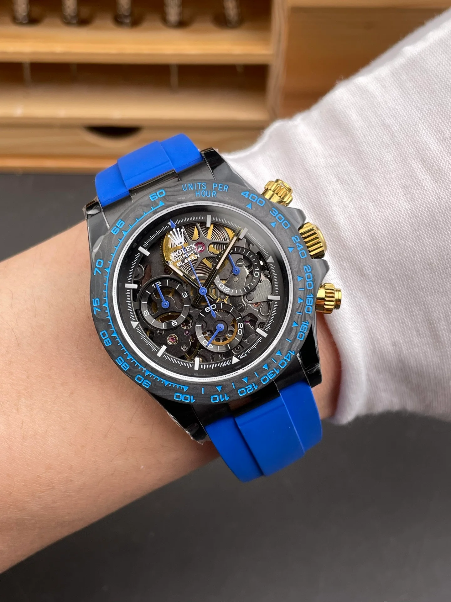 Skeleton Daytona Black Steel