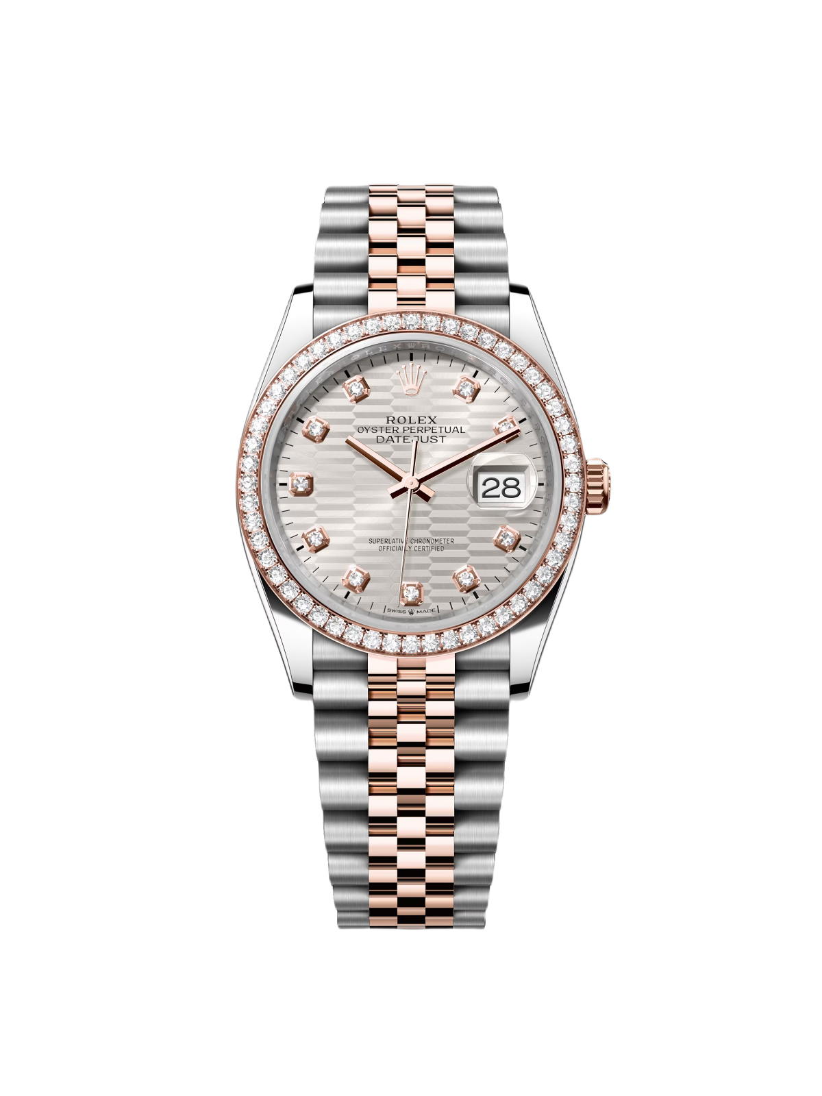 [2026 Mirror Grade]RLX  Datejust 36mm 126281 Silver Palm Index Dial Jubilee Bracelet