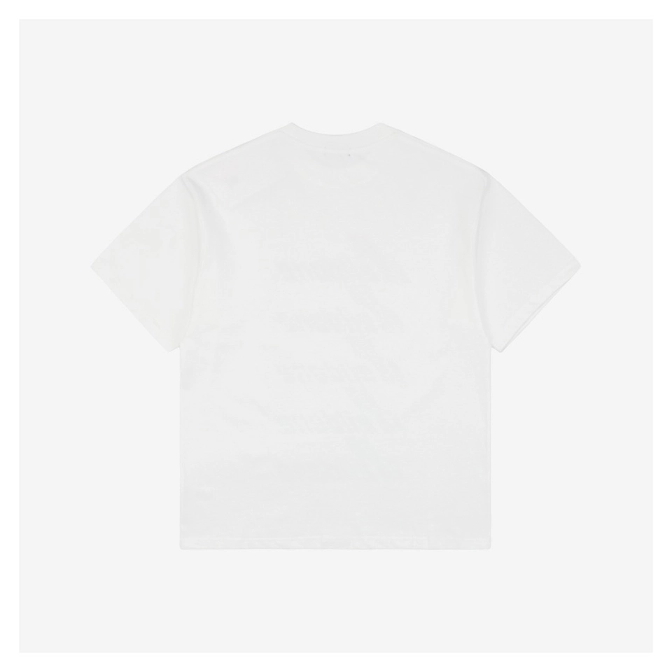 We11done Multicolor Gradient Logo T-Shirt (White/Black/Dark Grey)