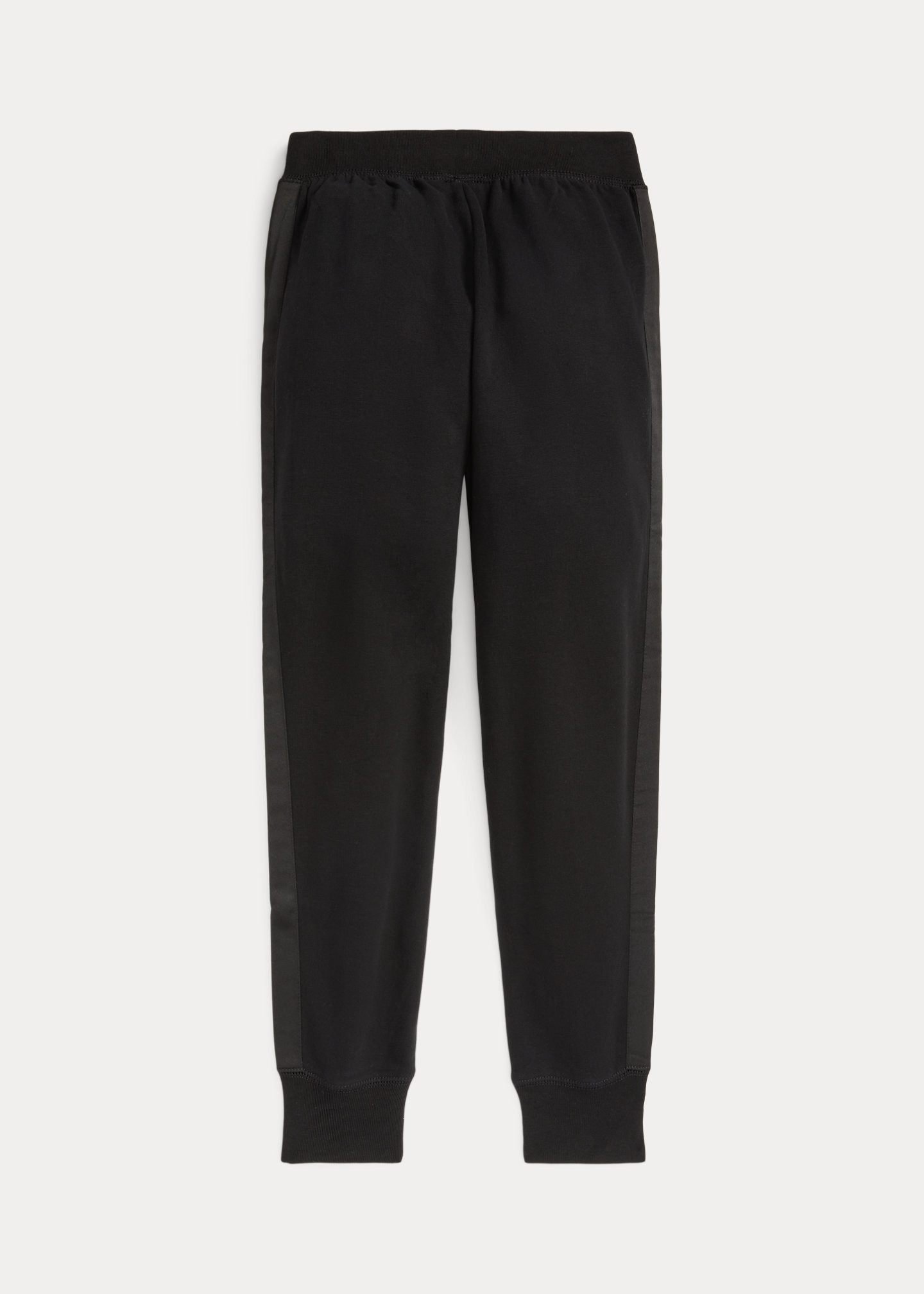 Satin-Striped Fleece Jogger Pant