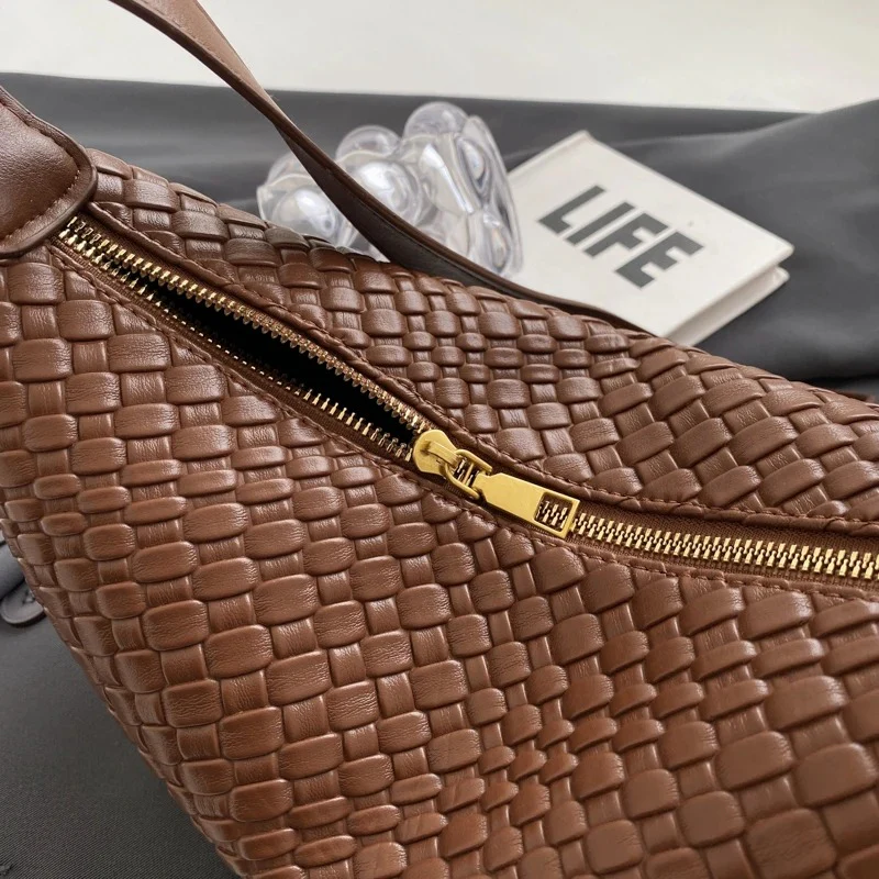 Woven Half Moon Bag