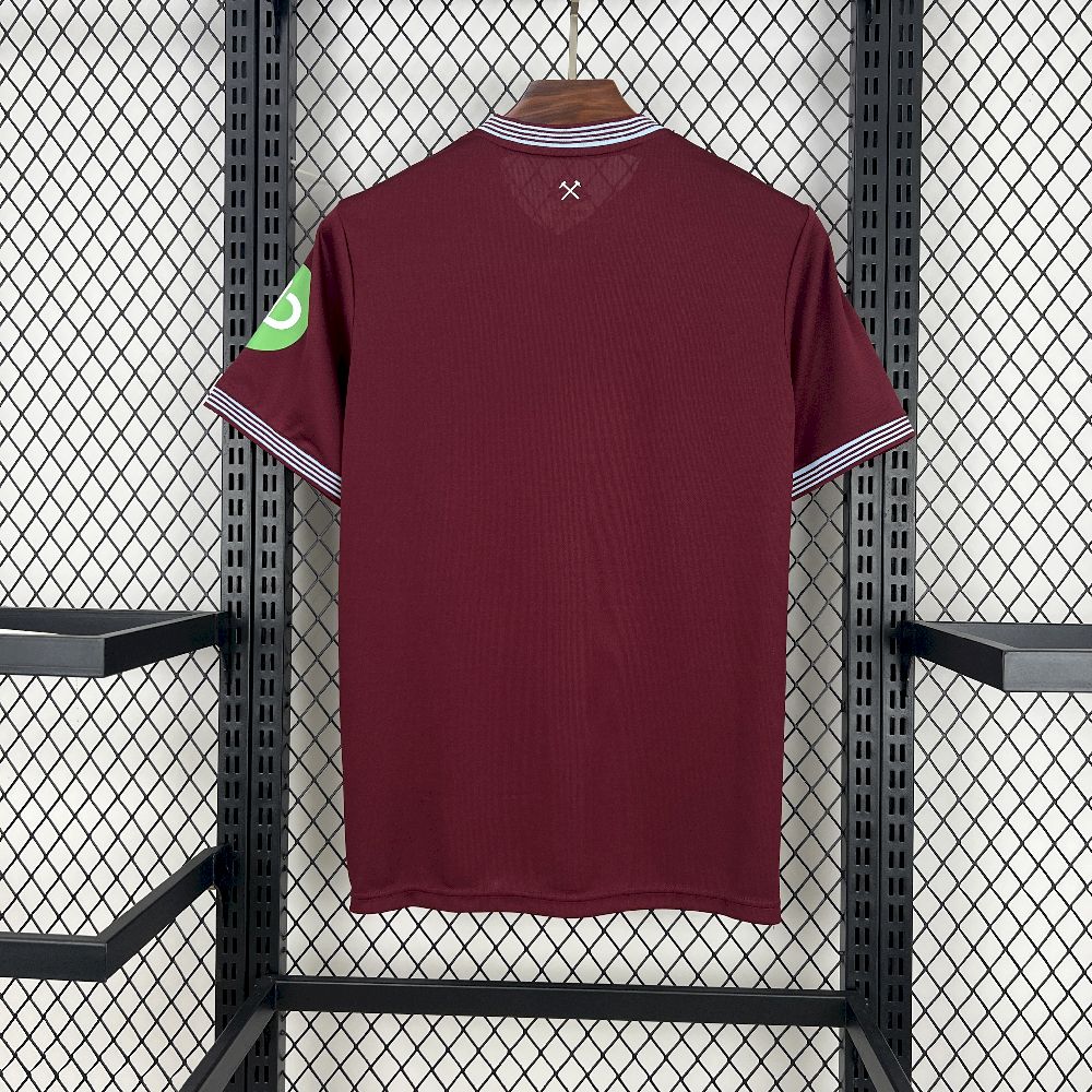 West Ham United Football Jersey Home Custom Shirt 2025-26
