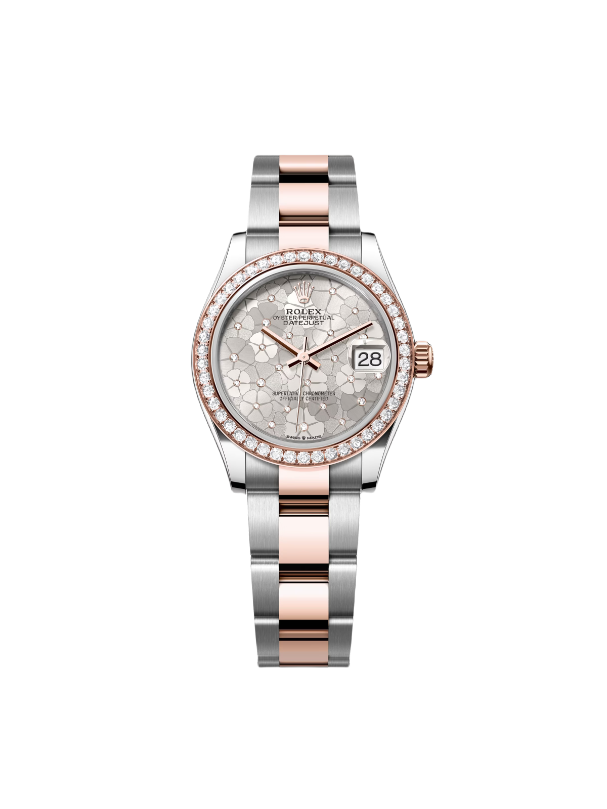 [2026 Mirror Grade]RLX Datejust m278381-0031/0032 Silver Floral Motif Diamond Dial Diamond-Set Bezel 31mm
