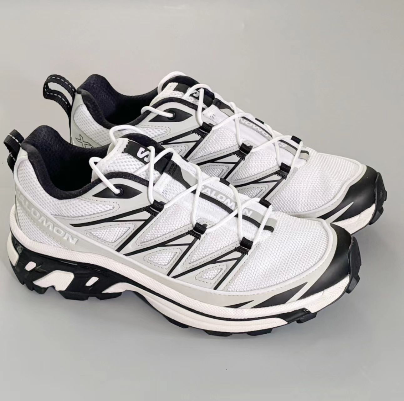 Salomon XT-6 White Grey Black Hiking Shoes