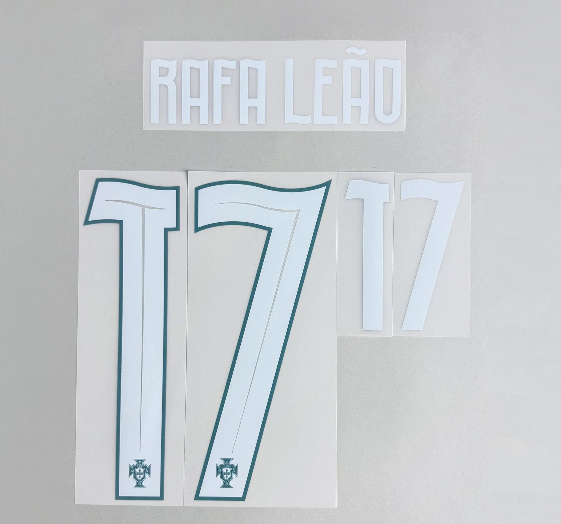 RAFA LEAO #17 Portugal 2026 World Cup Home Football Soccer Name & Number Set