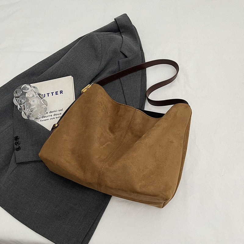 Edna Lock Suede Bag