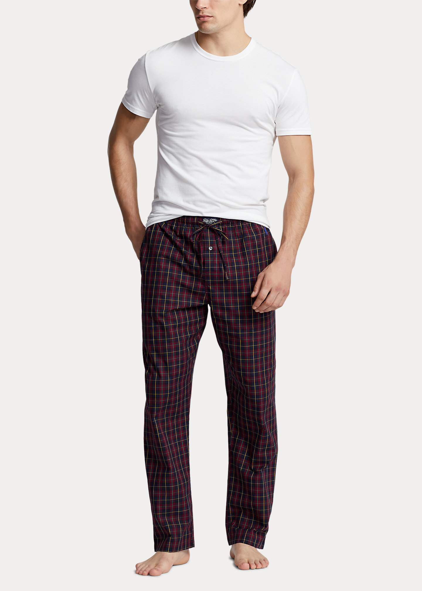 Plaid Cotton Pajama Pant