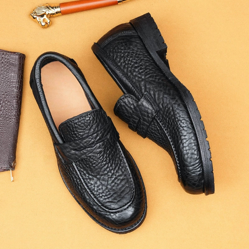 (Ships in 6 days)Goodyear Welt Leather-Sole Slip-On Business Shoes 1570-53