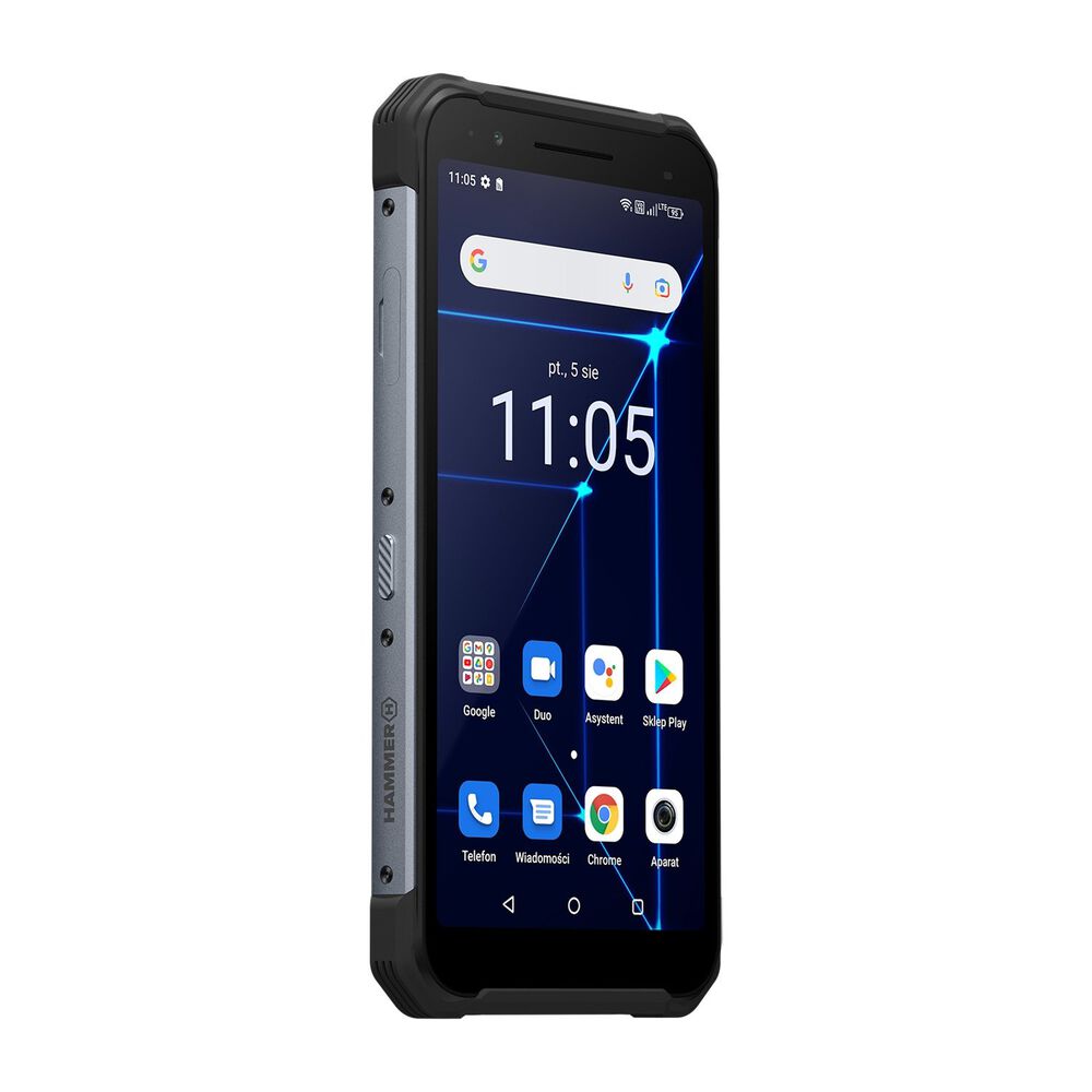 HAMMER Smartfon Hammer Builder 6/128 GB, 6”, czarny