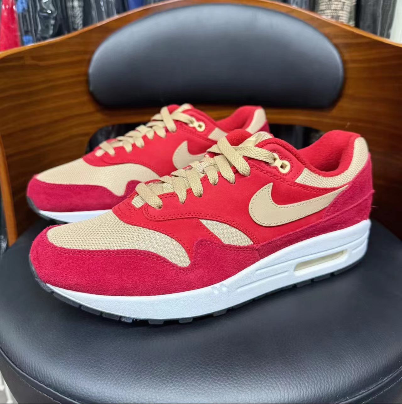 Nike Air Max 1 Premium Retro Red Curry
