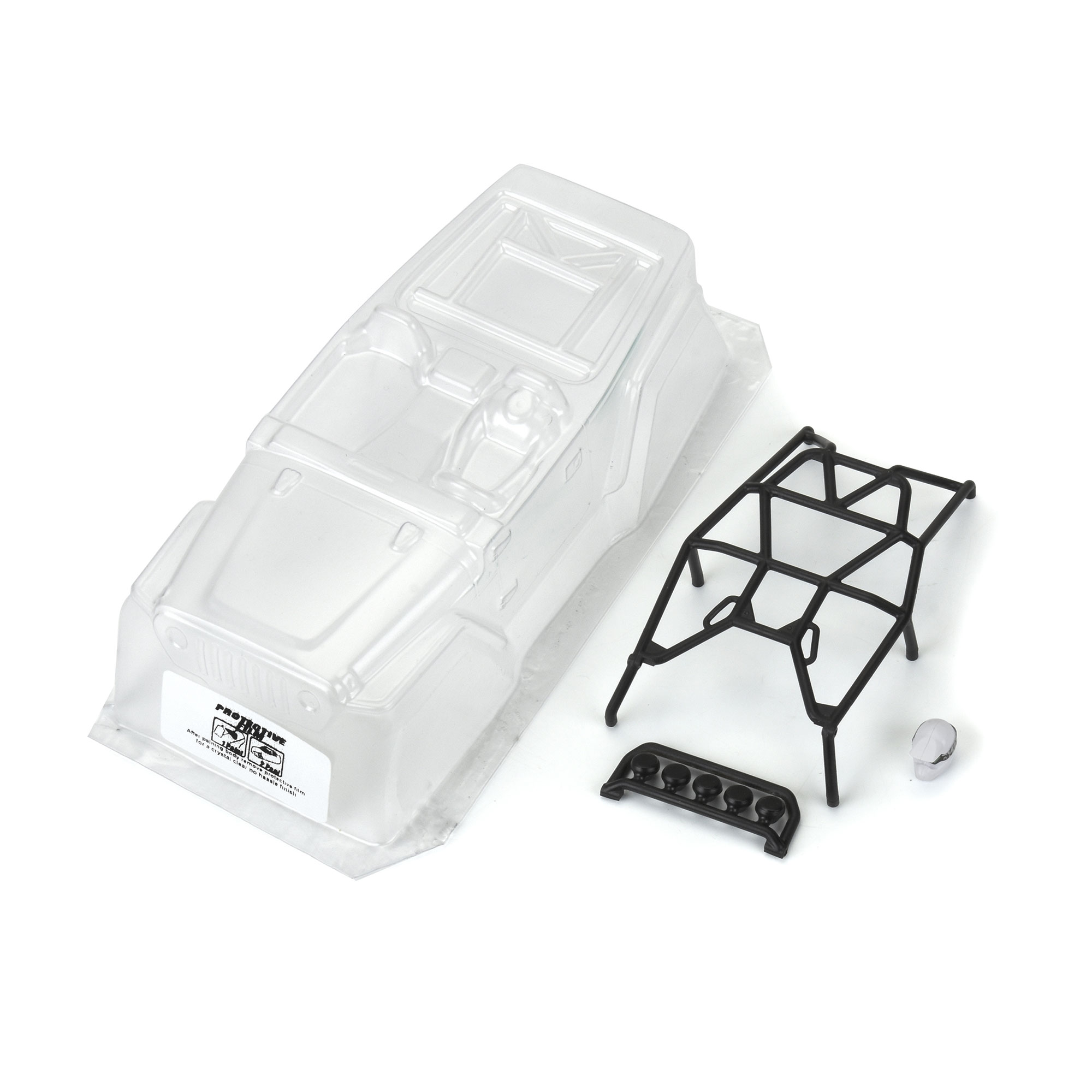 1/24 2004 Jeep LJ Clear Body/Trail Cage: SCX24