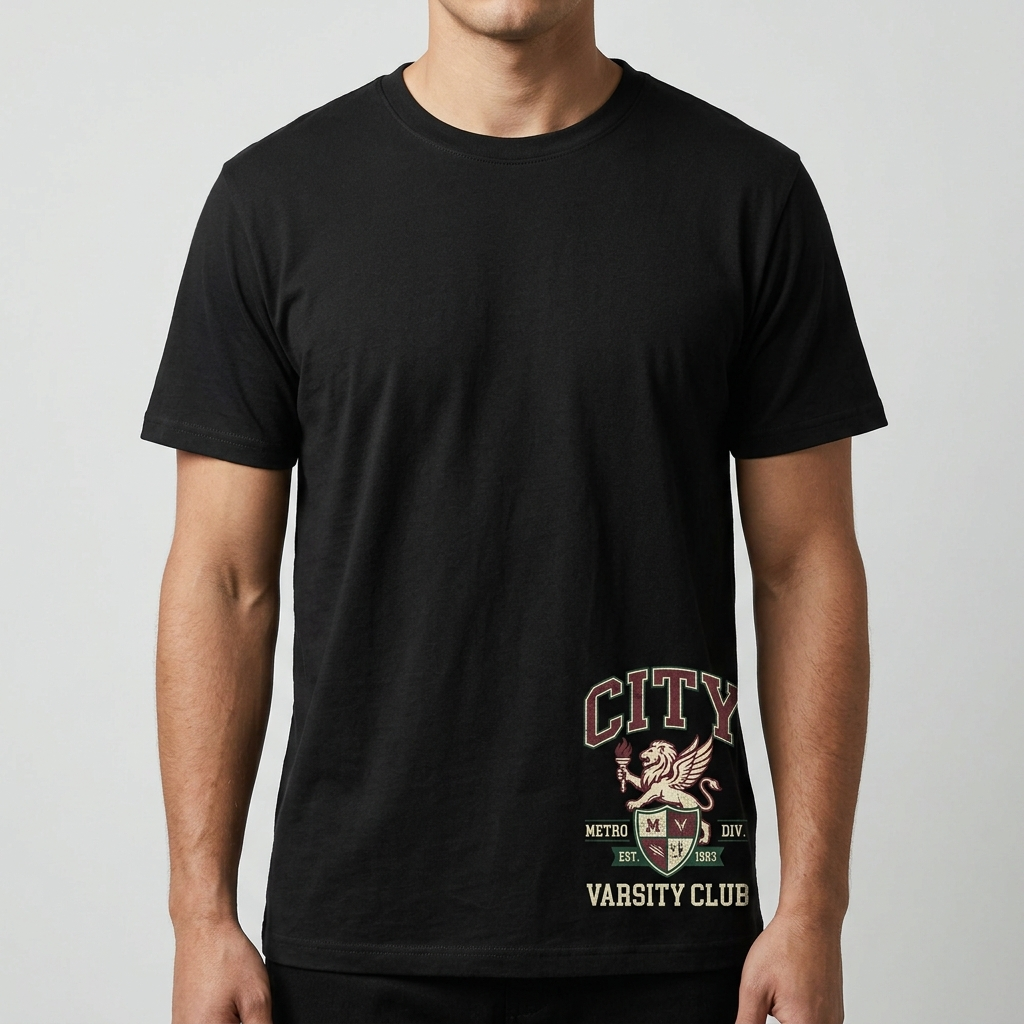 City Varsity Tee, Vintage Athletic Graphic T-Shirt, Unisex Streetwear Shirt CityTee3