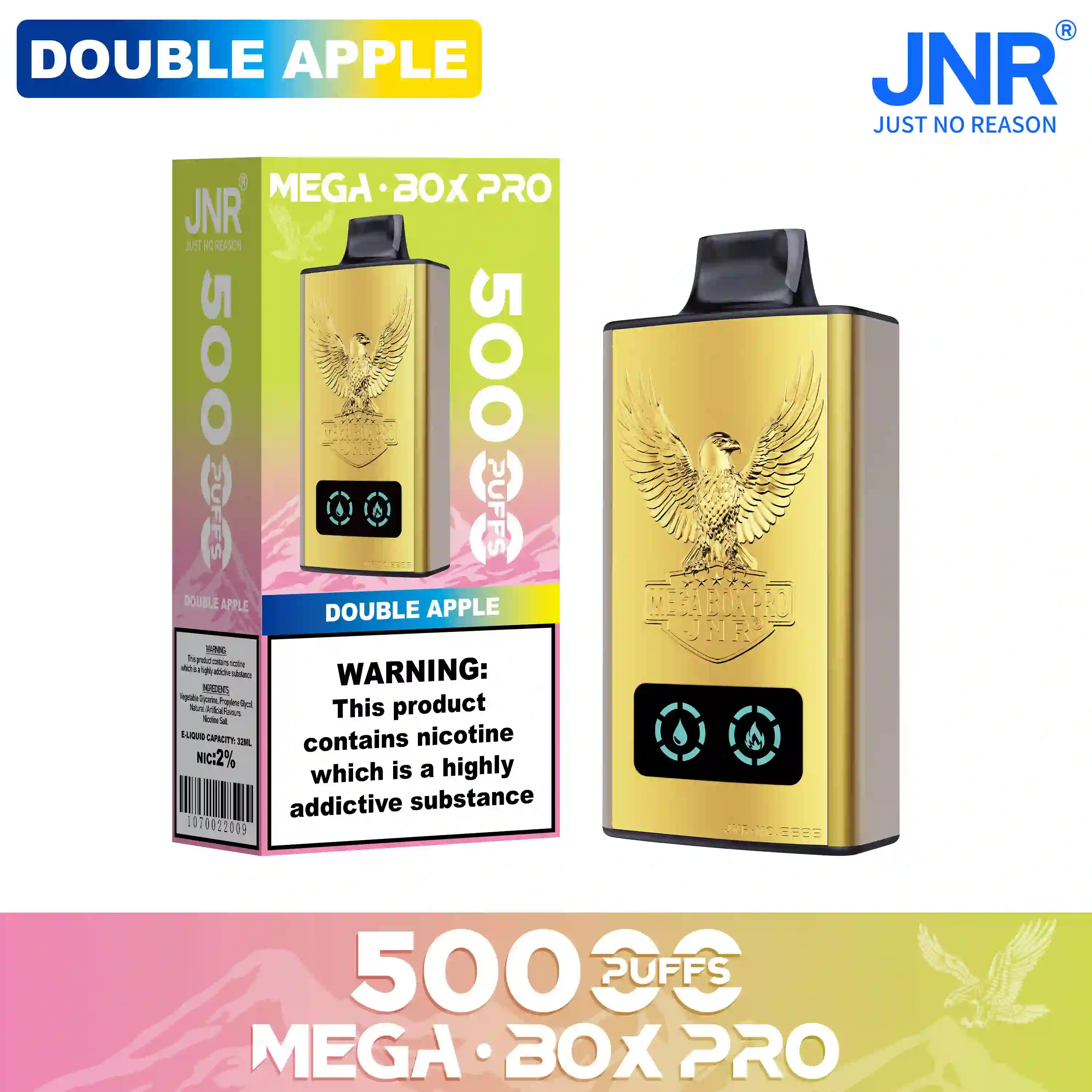 JNR Vape Mega Box Pro 50000 Puffs Disposable Vape