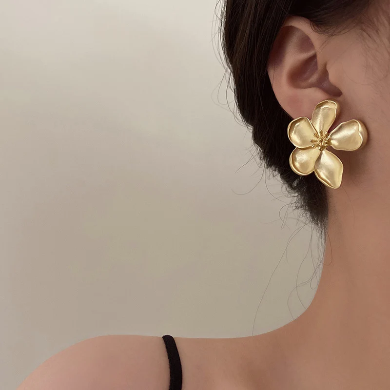 Gold Buttercup Earrings