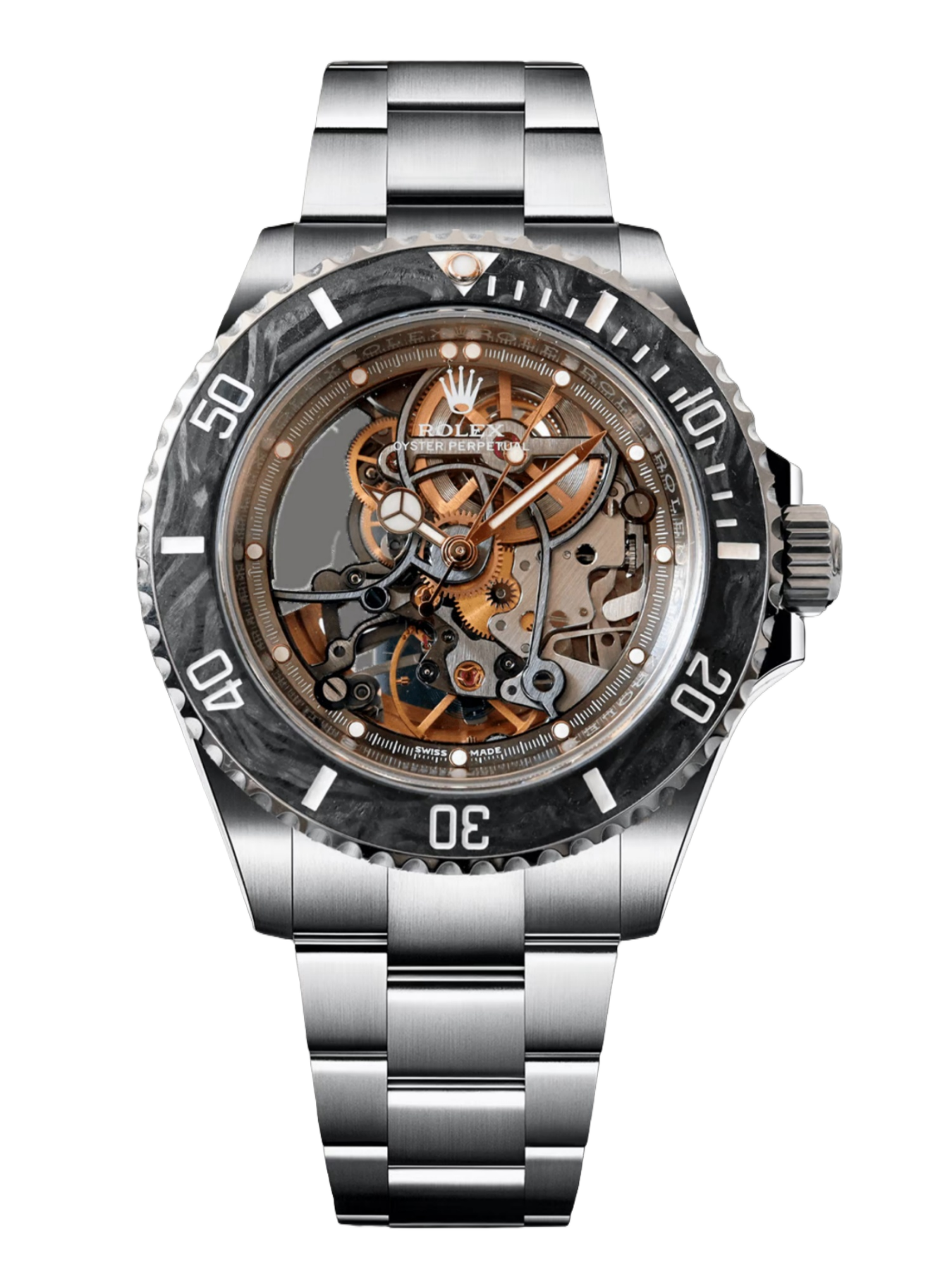 [2026 Mirror Grade]Rolex Submariner 114060 Skeleton Artisans de Geneve Andrea Pirlo Project 40mm