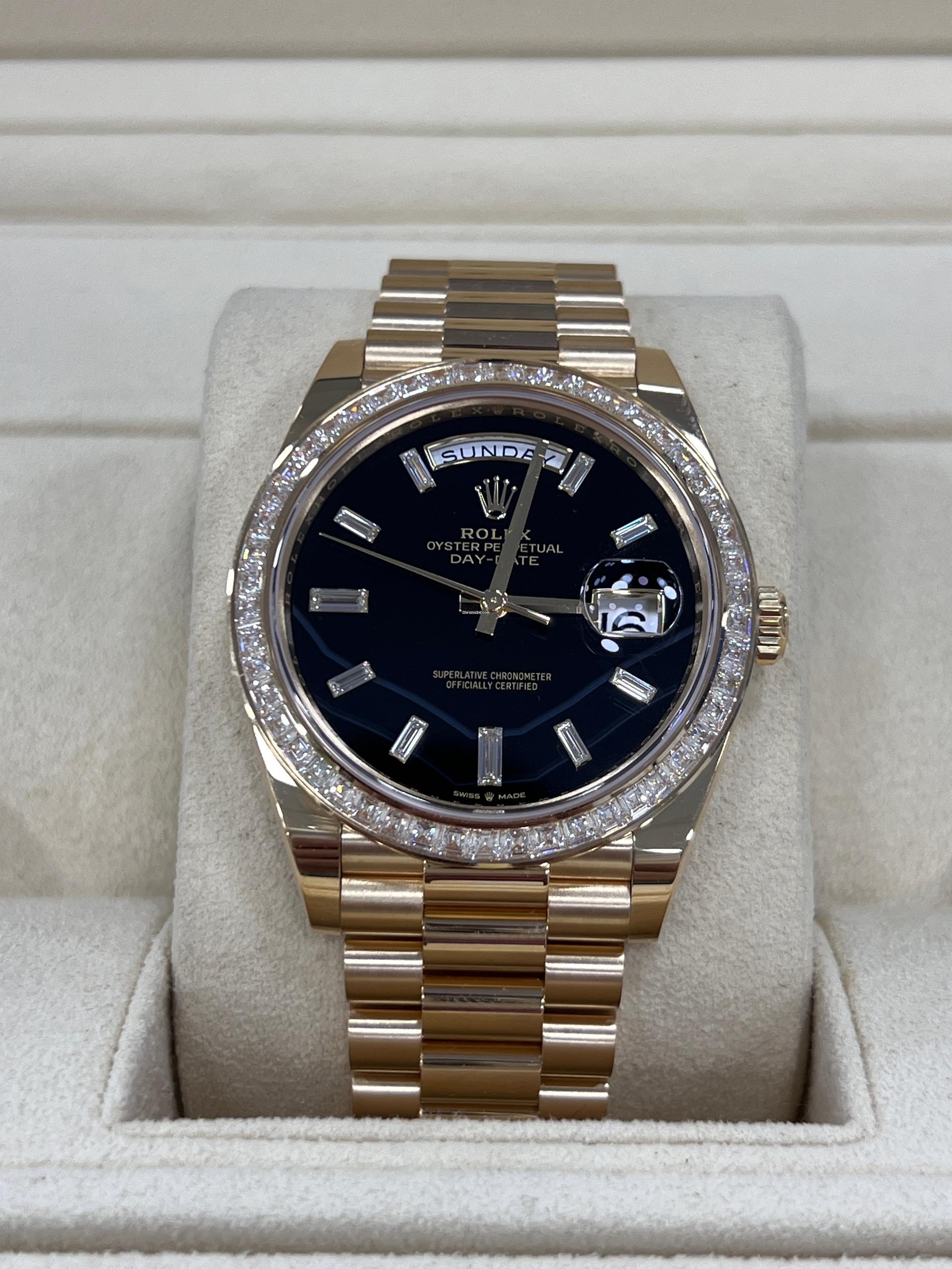 [2026 Mirror Grade]RLX Day-Date 40mm 228398TBR-0038 Onyx Dial President Watch