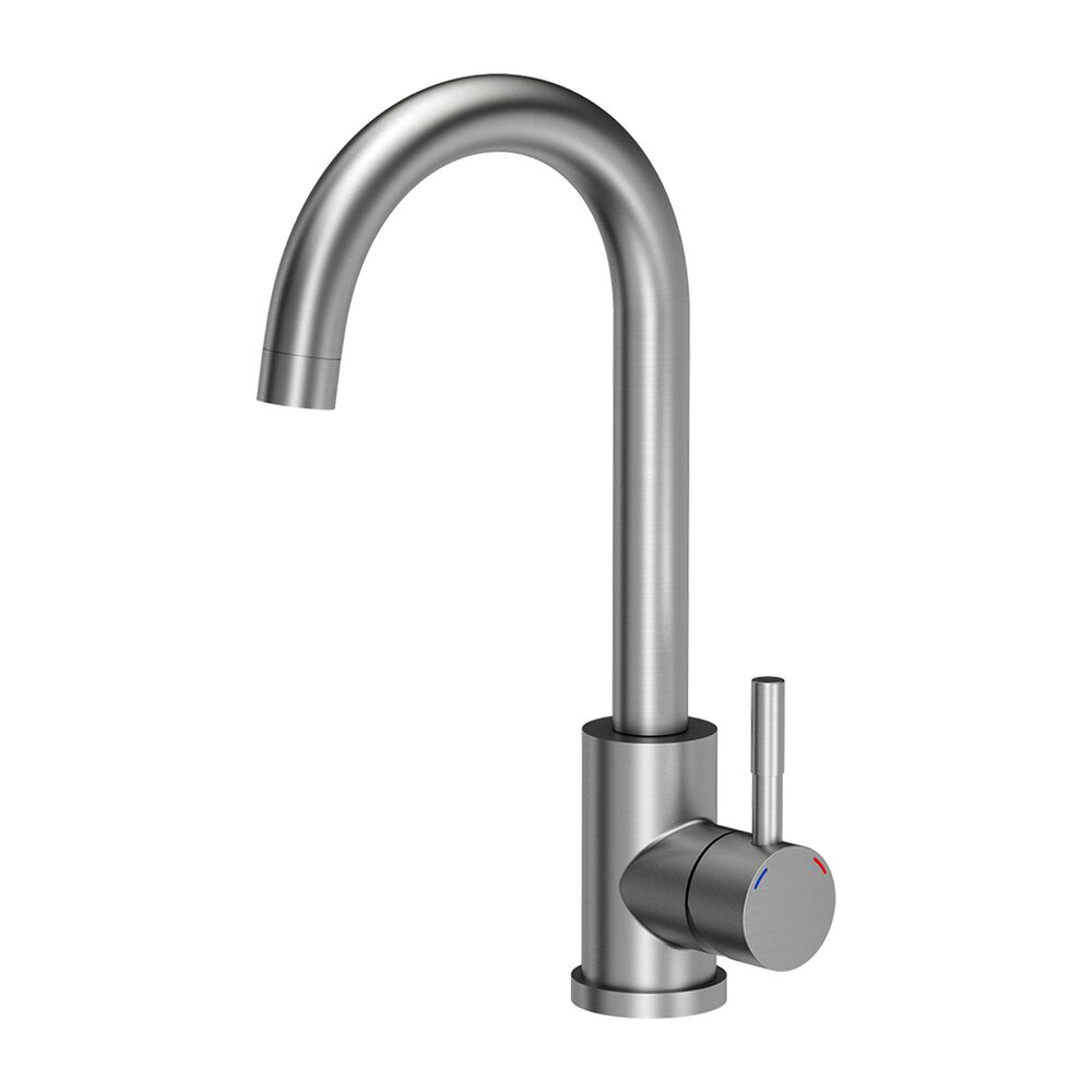 ROOT Zlewozmywak stalowy Midi Basic z baterią, stal nierdzewna, 500 x 450 x 200 mm