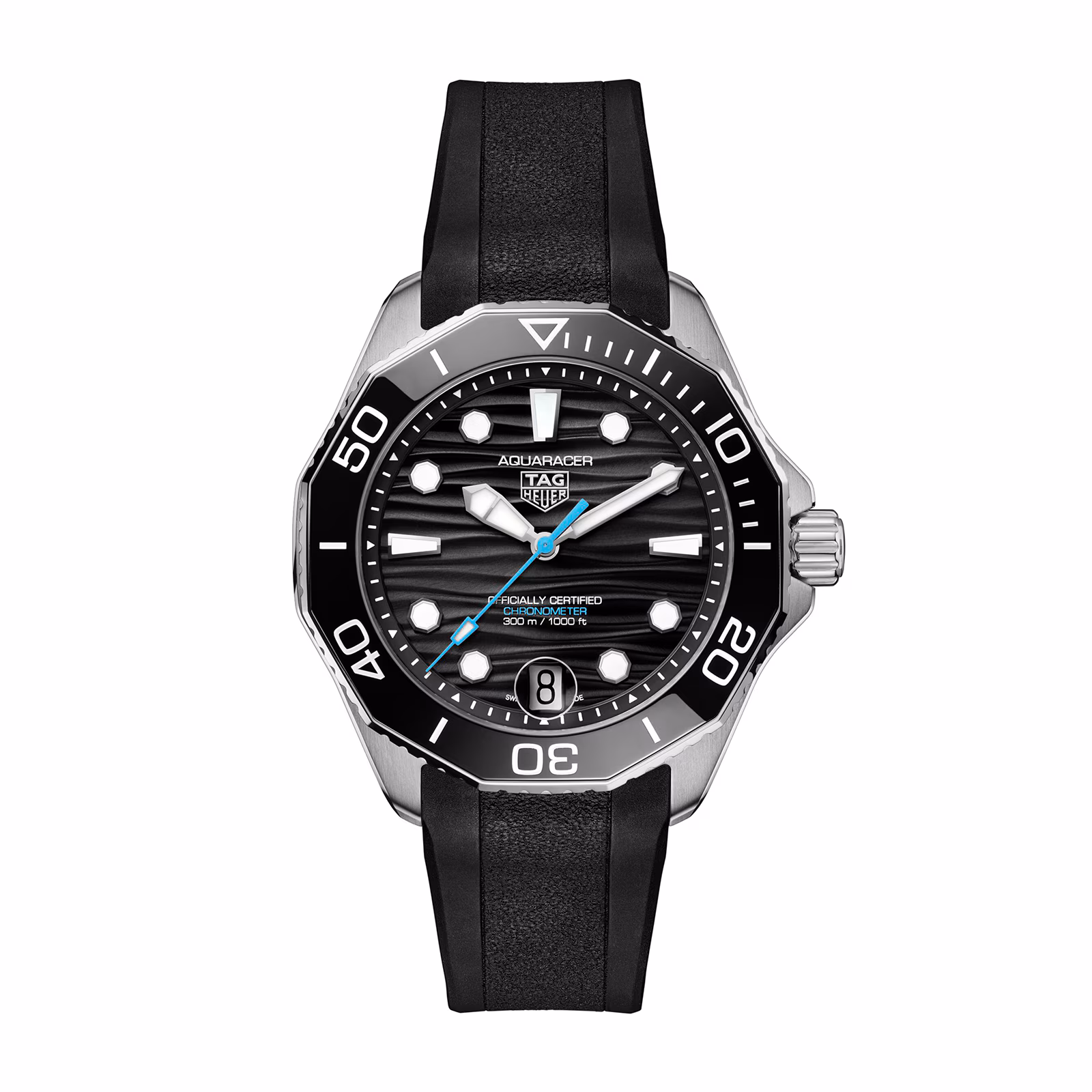 [2026 Mirror Grade]TAG Heuer Aquaracer Professional 300 Date 42mm Mens Watch Black Rubber WBP5110.FT6257