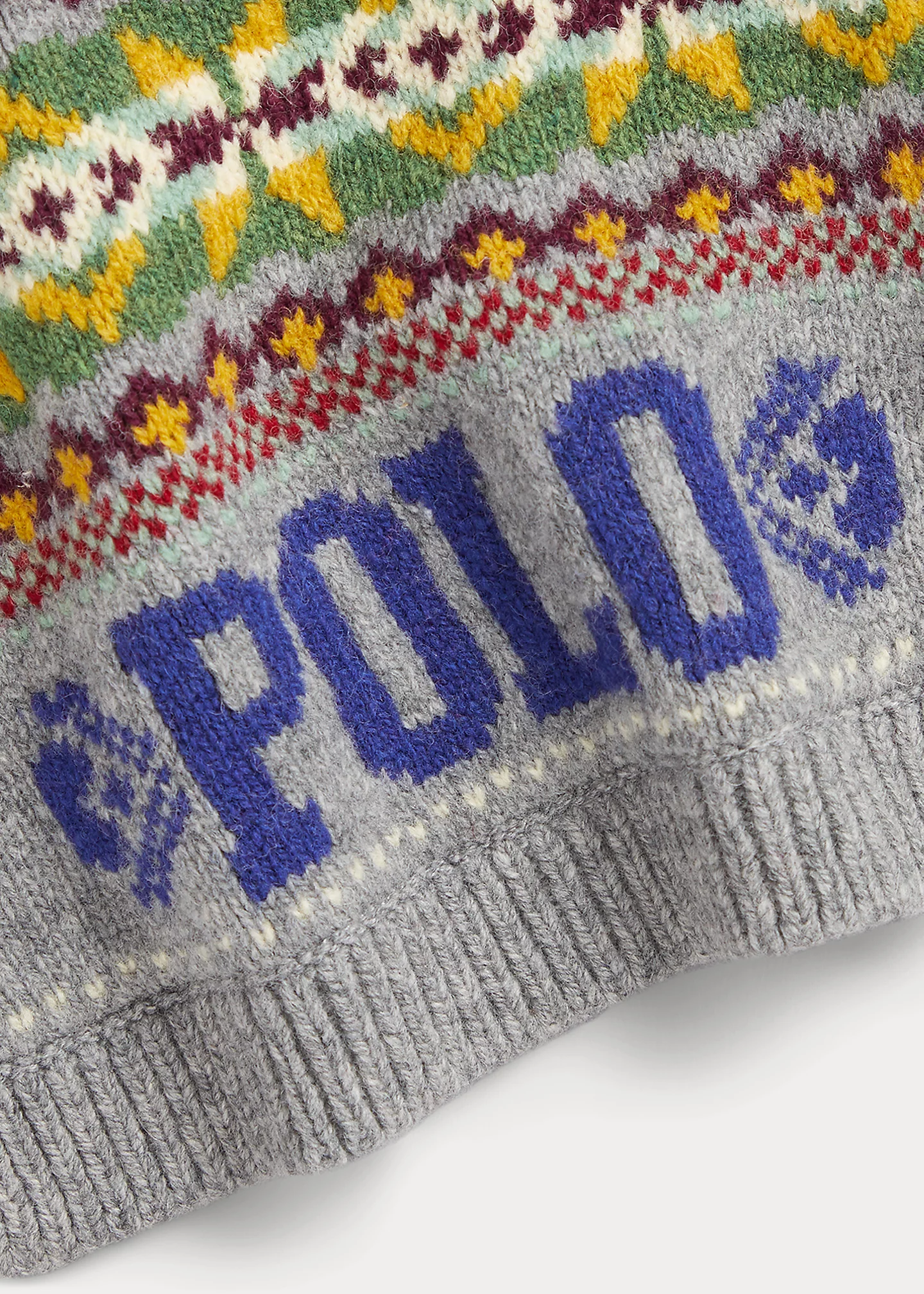 Fair Isle Wool-Blend Scarf
