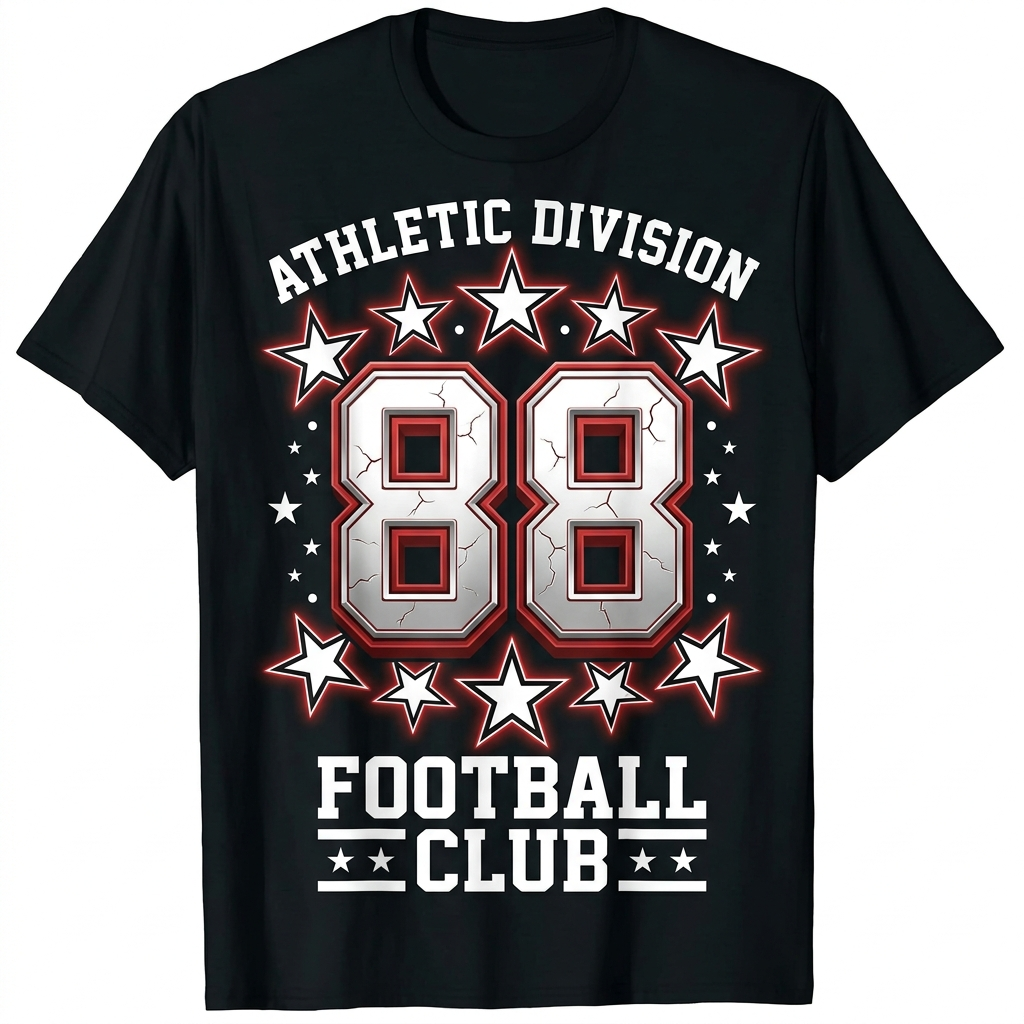 Unisex Loose Fit T-Shirt 100% Cotton Soft Comfortable Summer Casual Printed Top Soccer