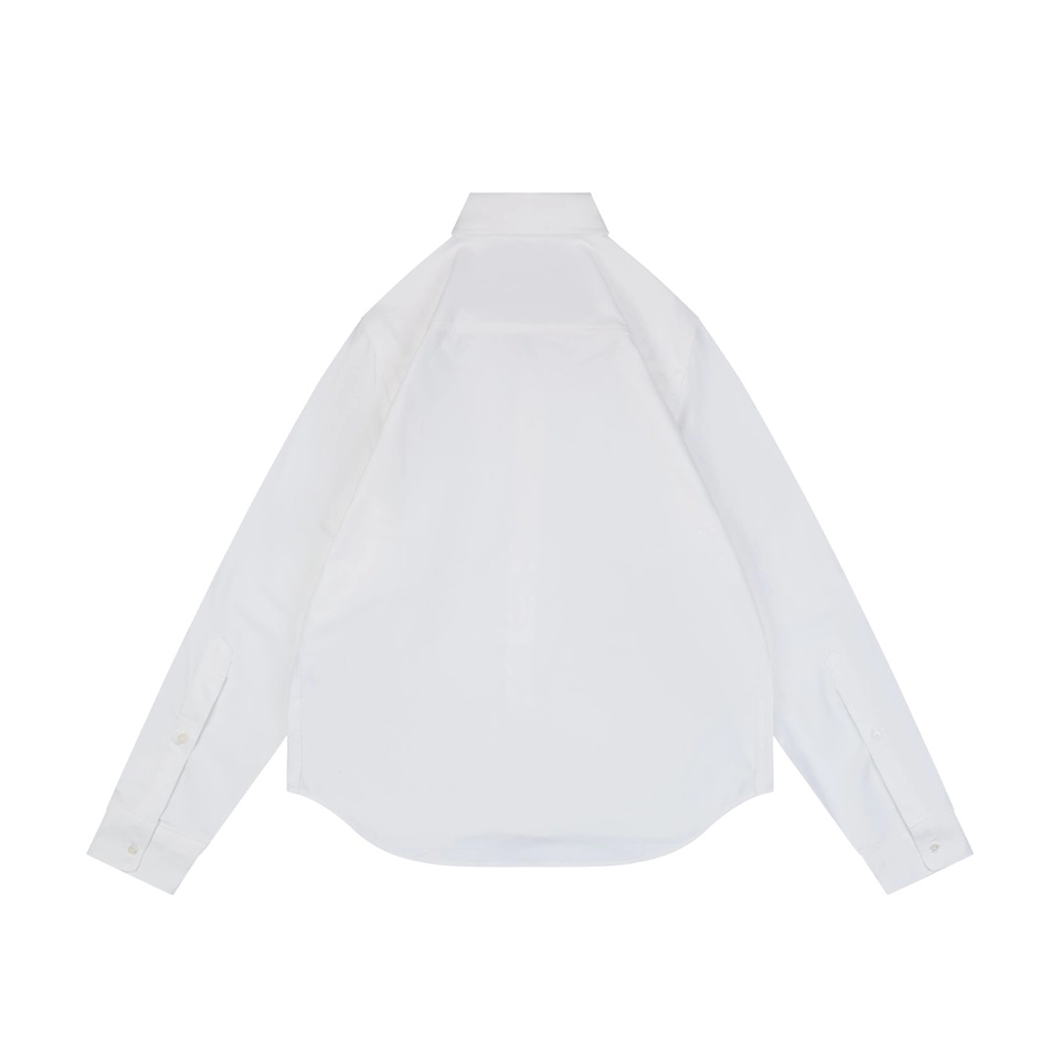 Ami Paris Heart Logo Oxford Shirt