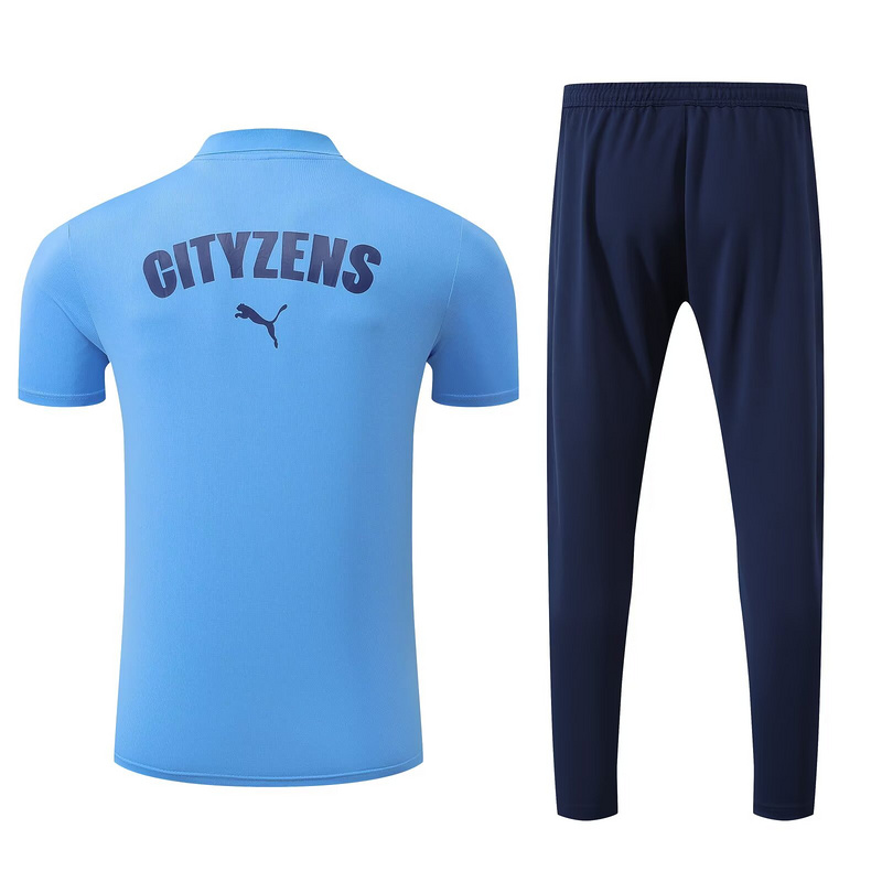 Marseille Training Kit (Polo+Pants) Blue 2025/26