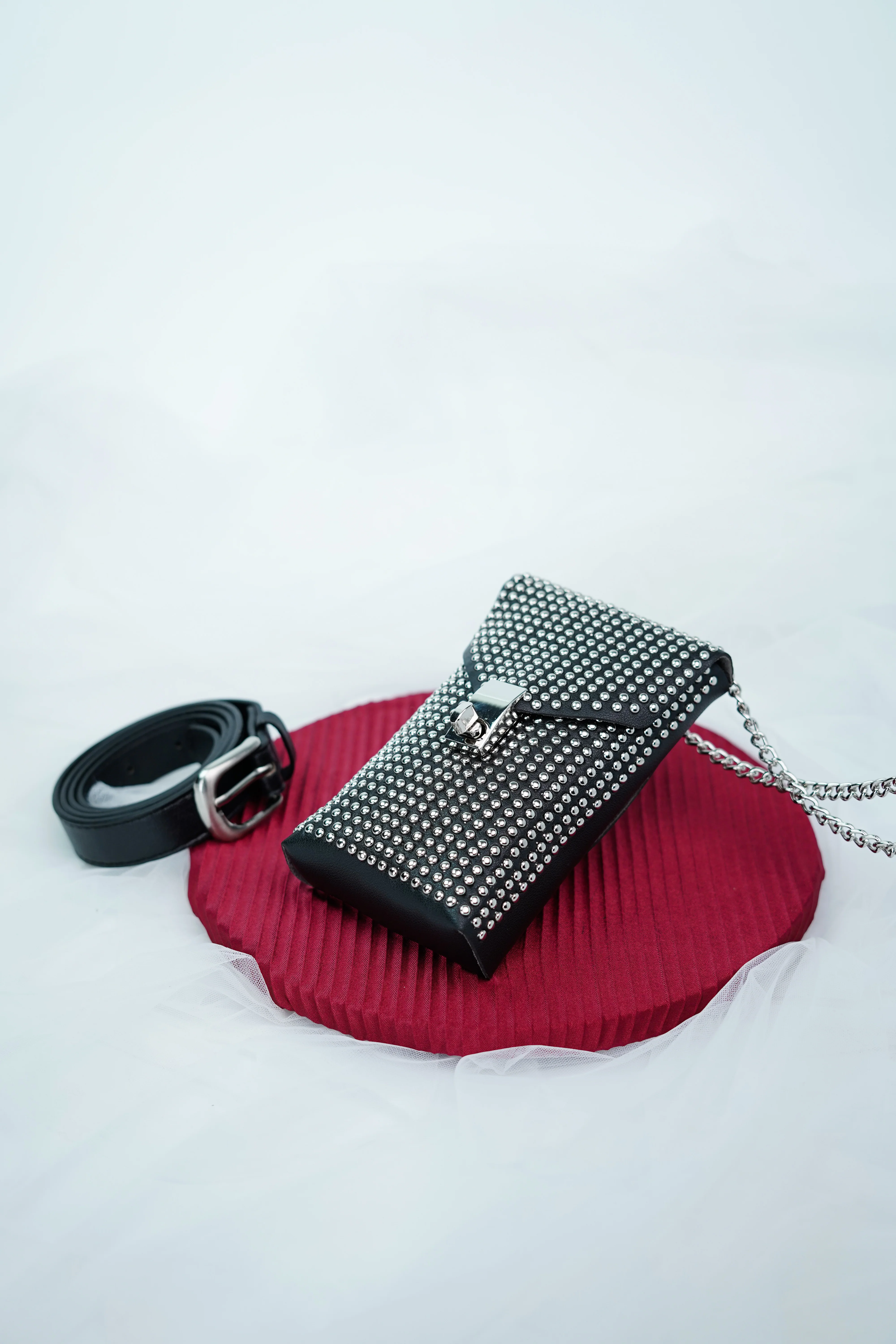 Studded Waist Belt Bag