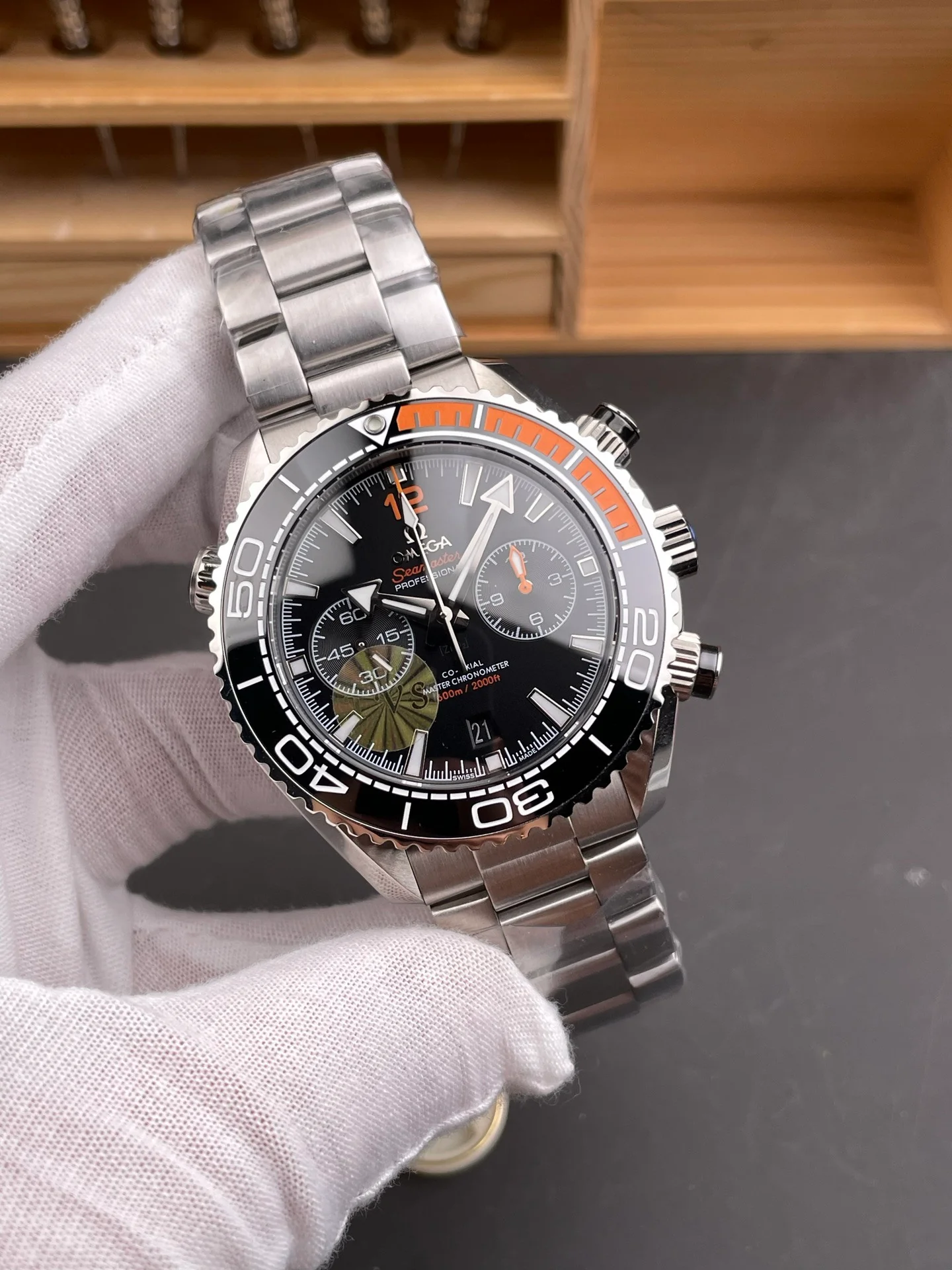 Chronograph Seamaster 600, Quarter Orange