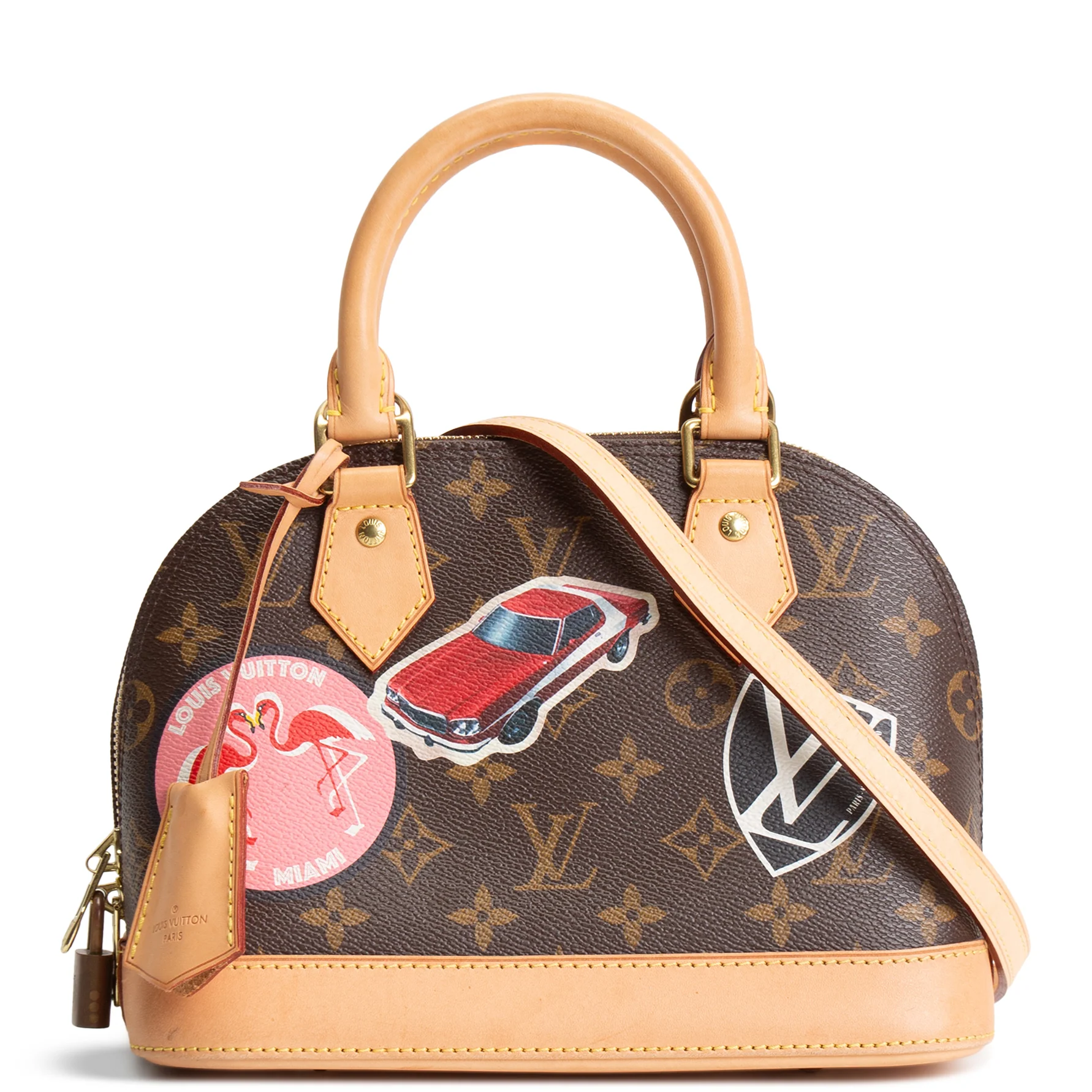 LOUIS VUITTON Limited Edition World Tour Monogram Alma BB