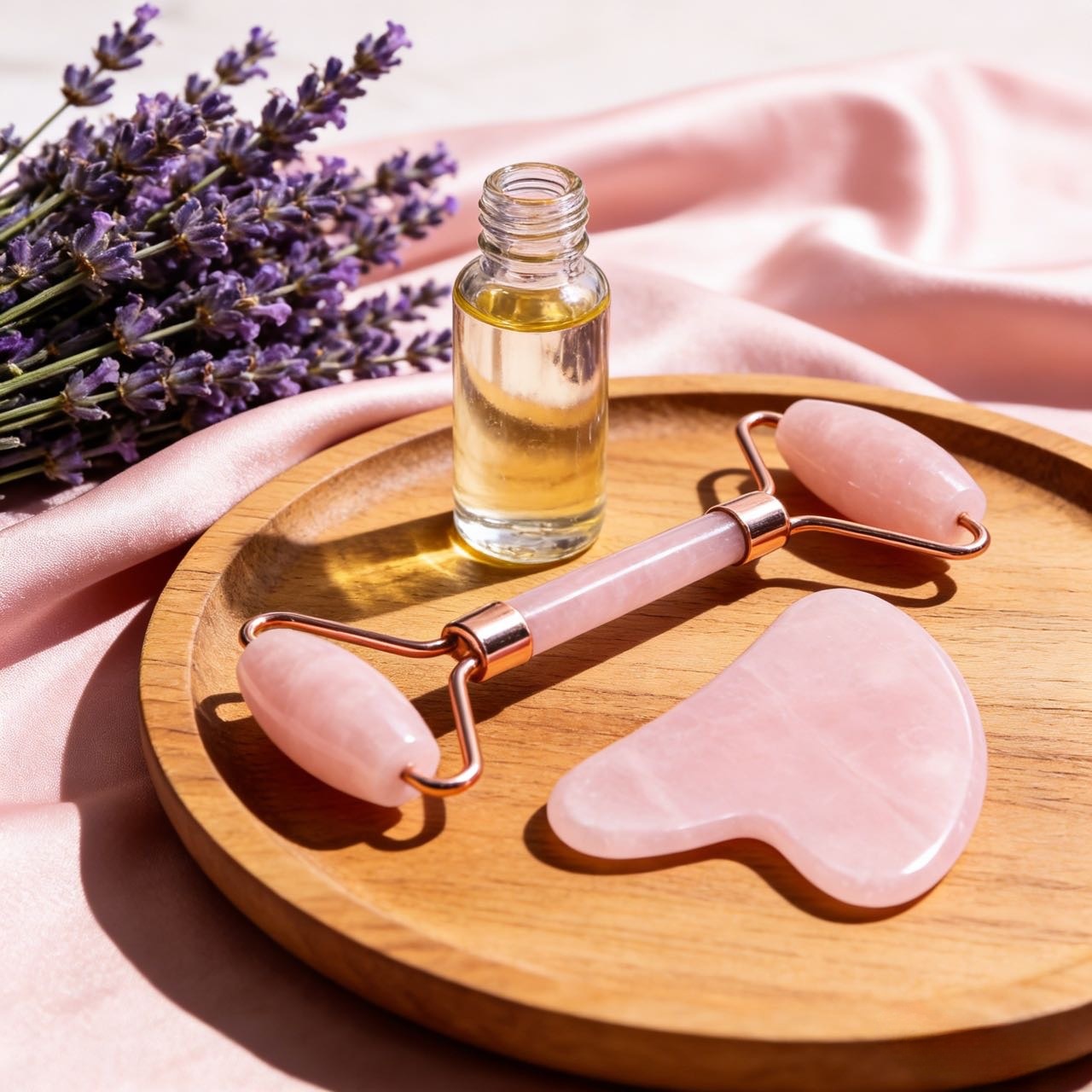 Rose Quartz Facial Self‑Care Gift Bundle