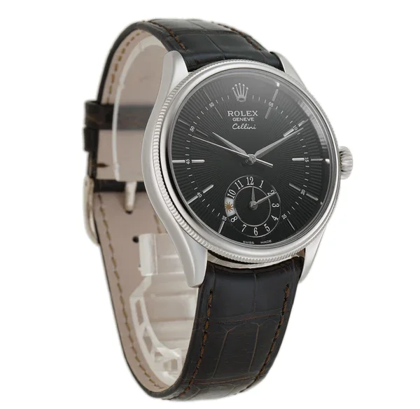 [2026 Mirror Grade]RCellini Dual Time Solid 18k White Gold Men's Watch 50529-0010