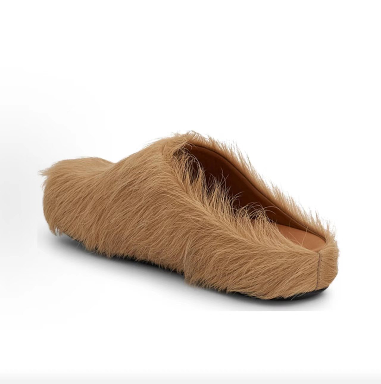 Marni Fussbett Camel Haircalf Mule