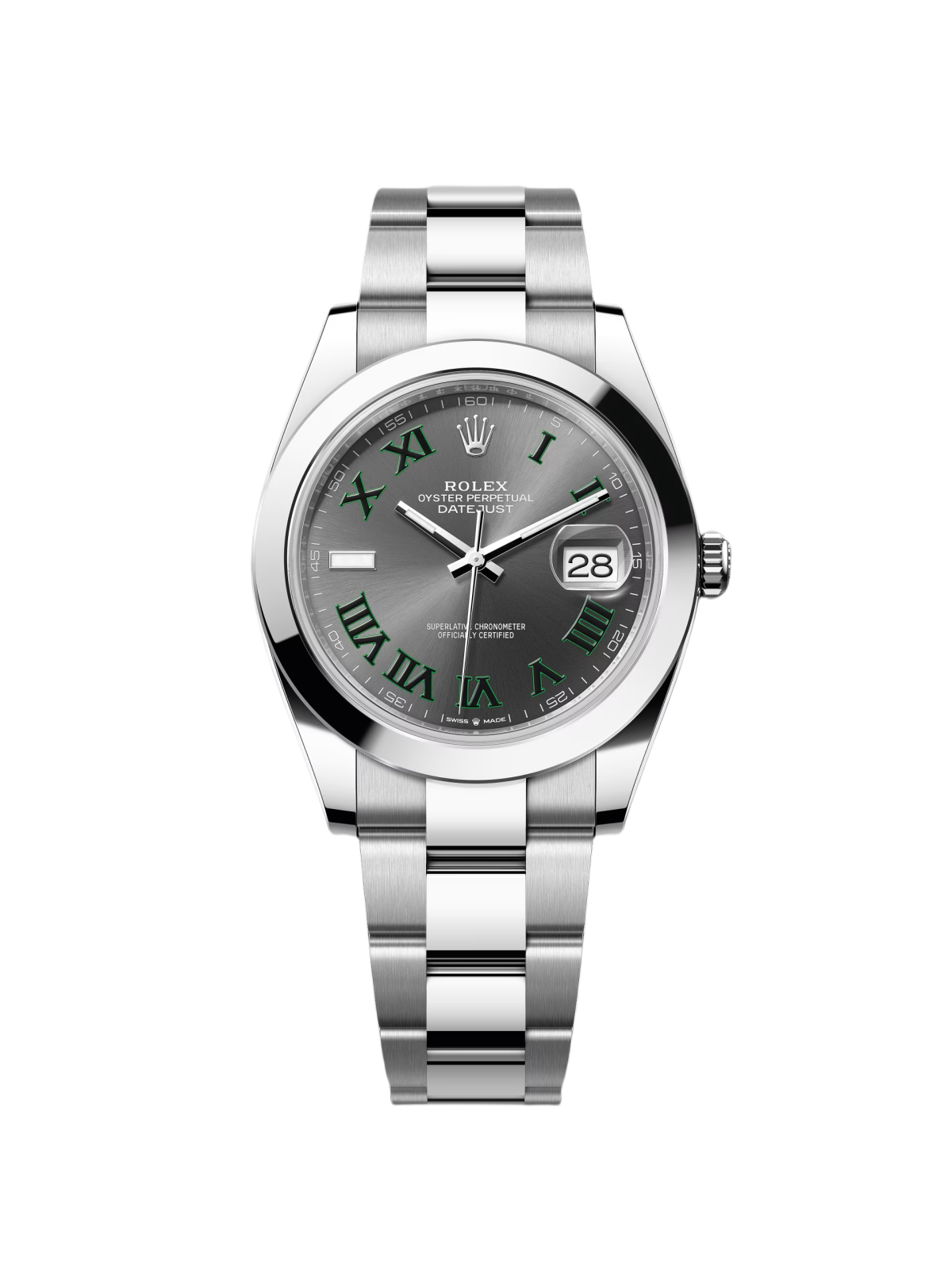 [2026 Mirror Grade]RLX Datejust 41mm 126300 Slate Roman Oyster Stainless Steel Watch