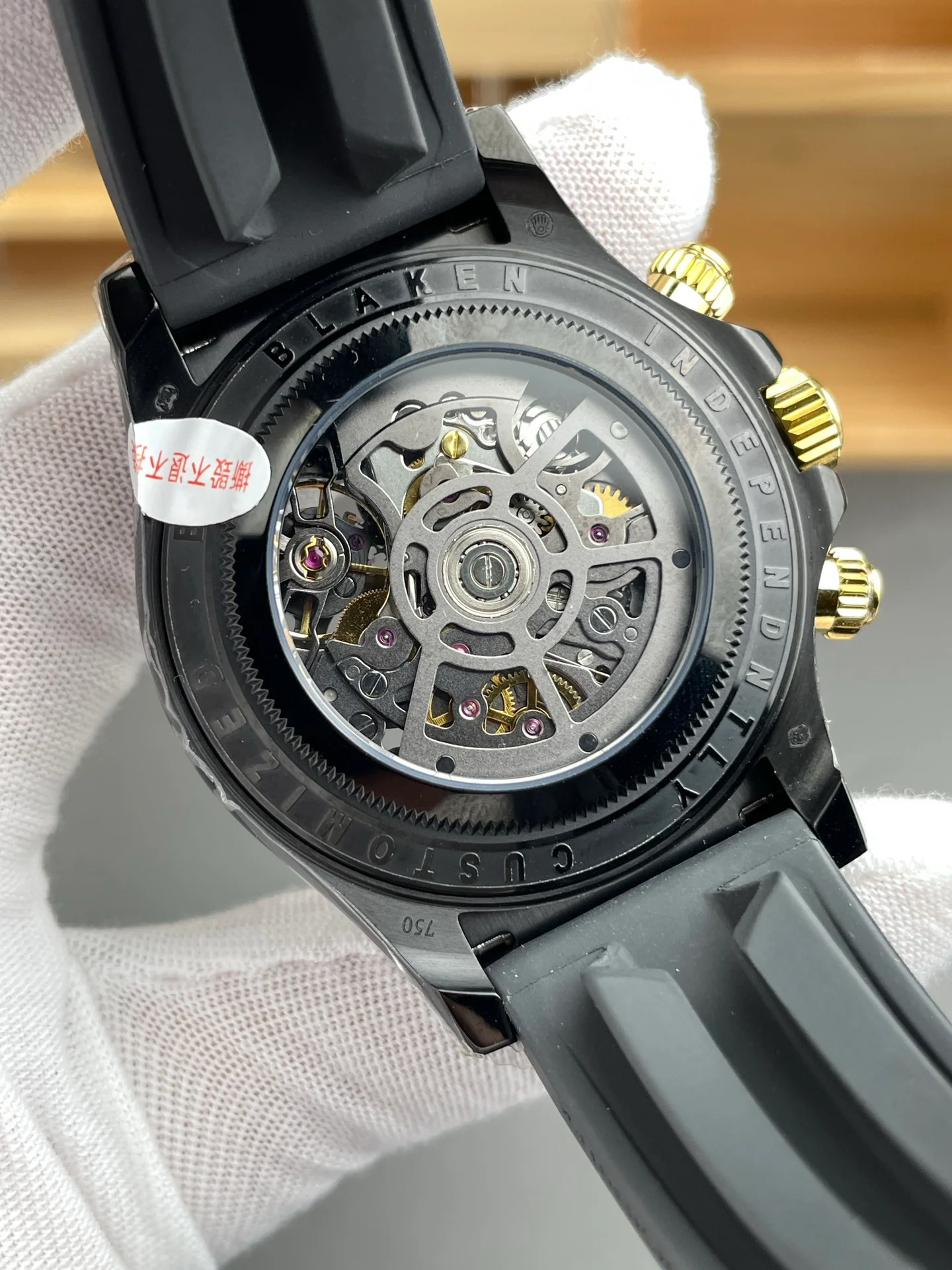 Skeleton Daytona Black Steel