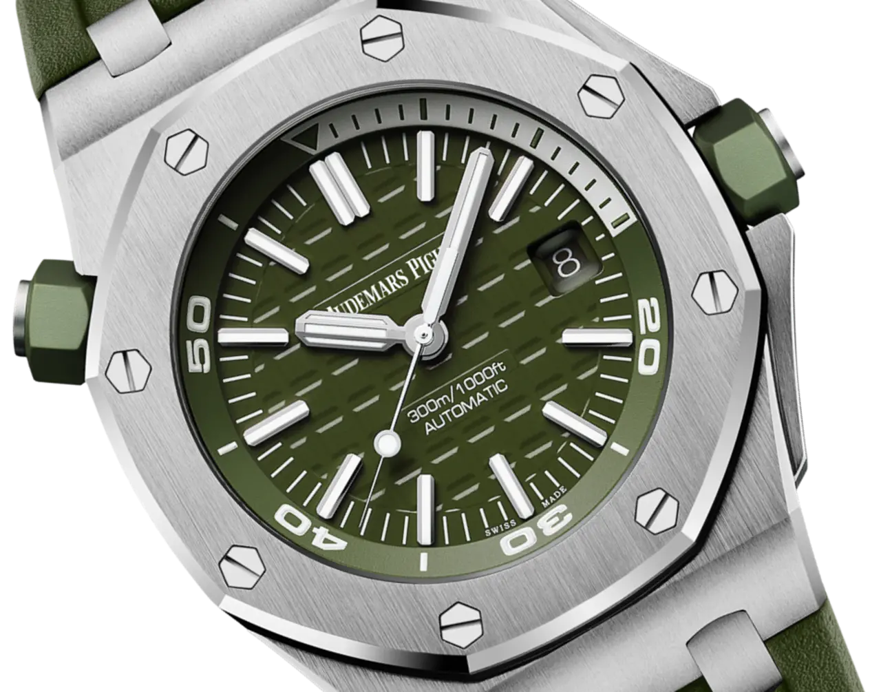 [2026 Mirror Grade]Audemars Piguet OFFSHORE DIVER Khaki Dial 42mm 15710ST.OO.A052CA.01