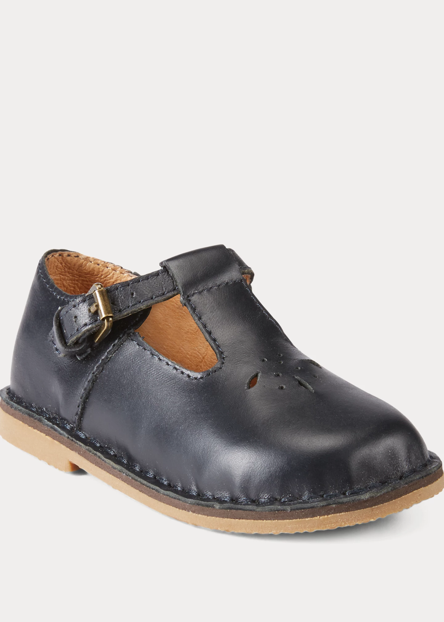 School T-Strap Leather