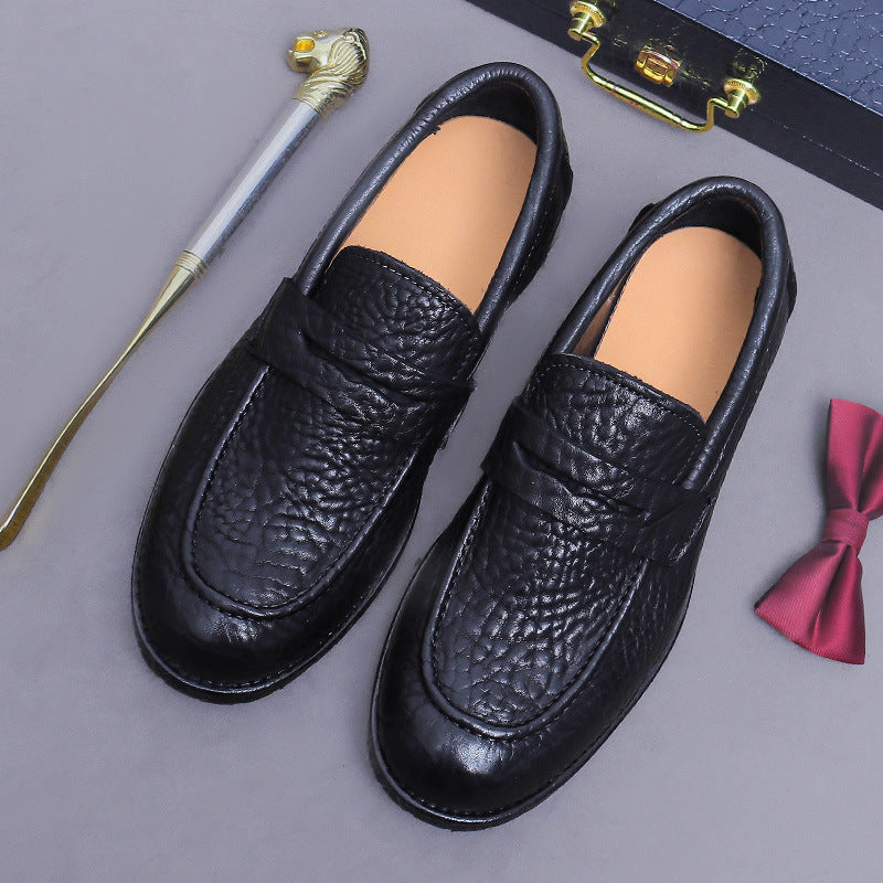 (Ships in 6 days)Goodyear Welt Leather-Sole Slip-On Business Shoes 1570-53