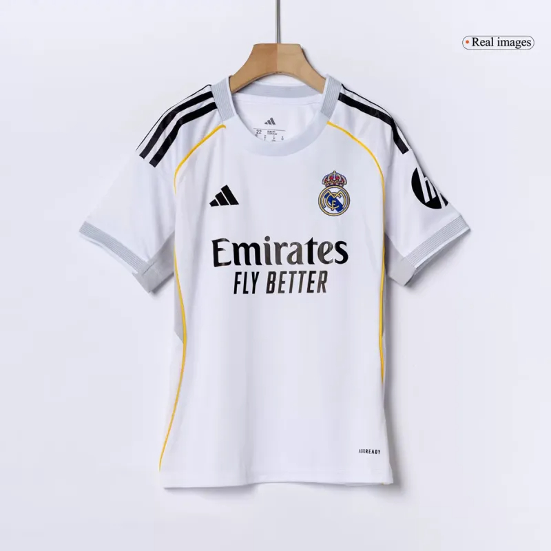 Real Madrid Football Jersey Home Kids Full Kit 2025/26