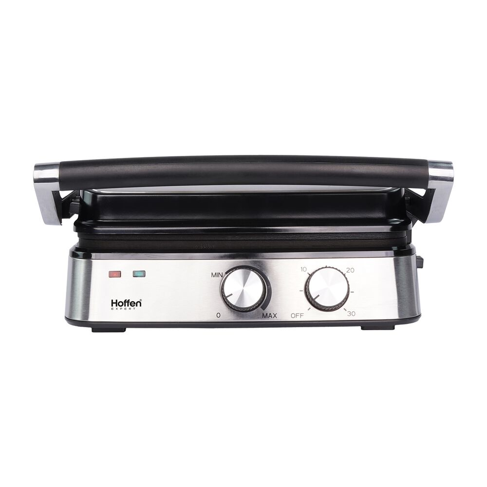 HOFFEN EXPERT Grill i gofrownica 2 w 1 Hoffen Expert AK-3459, 2000 W, z wymiennymi płytkami