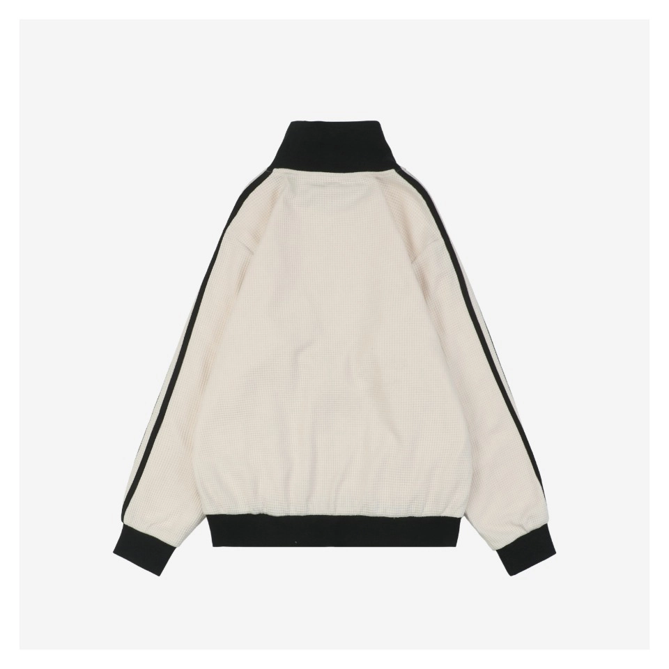 Adidas Trefoil Waffle Textured Jacket White