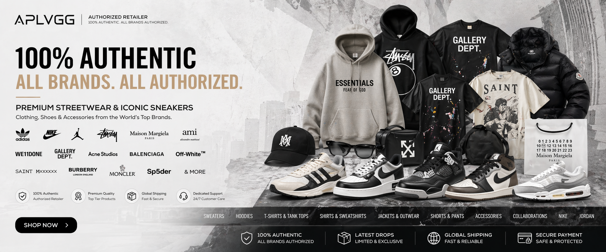 Sneakers and streetwear campaign